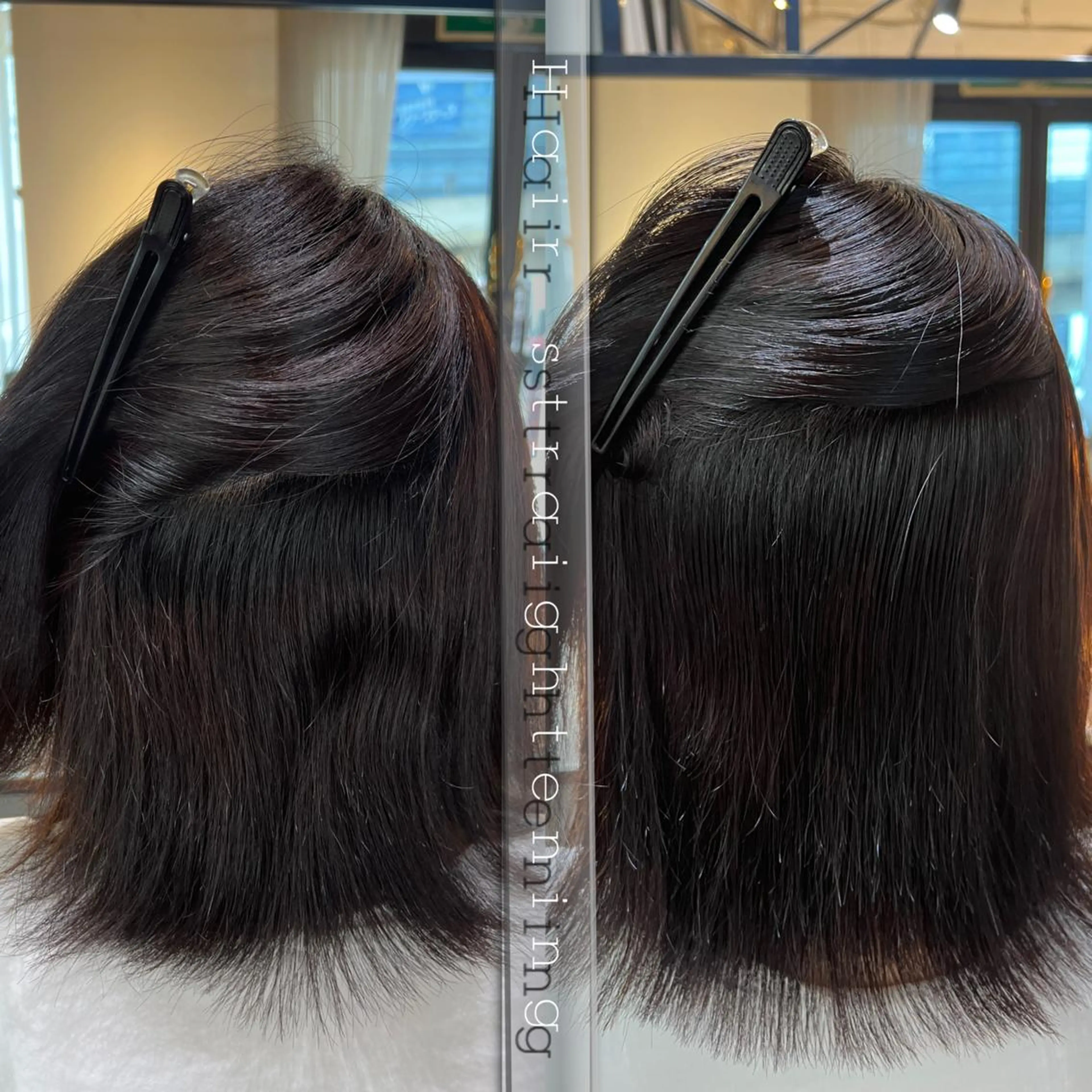 ミディアム カット 縮毛矯正 トリートメント 髪質改善ストレート Kantaのヘアスタイル