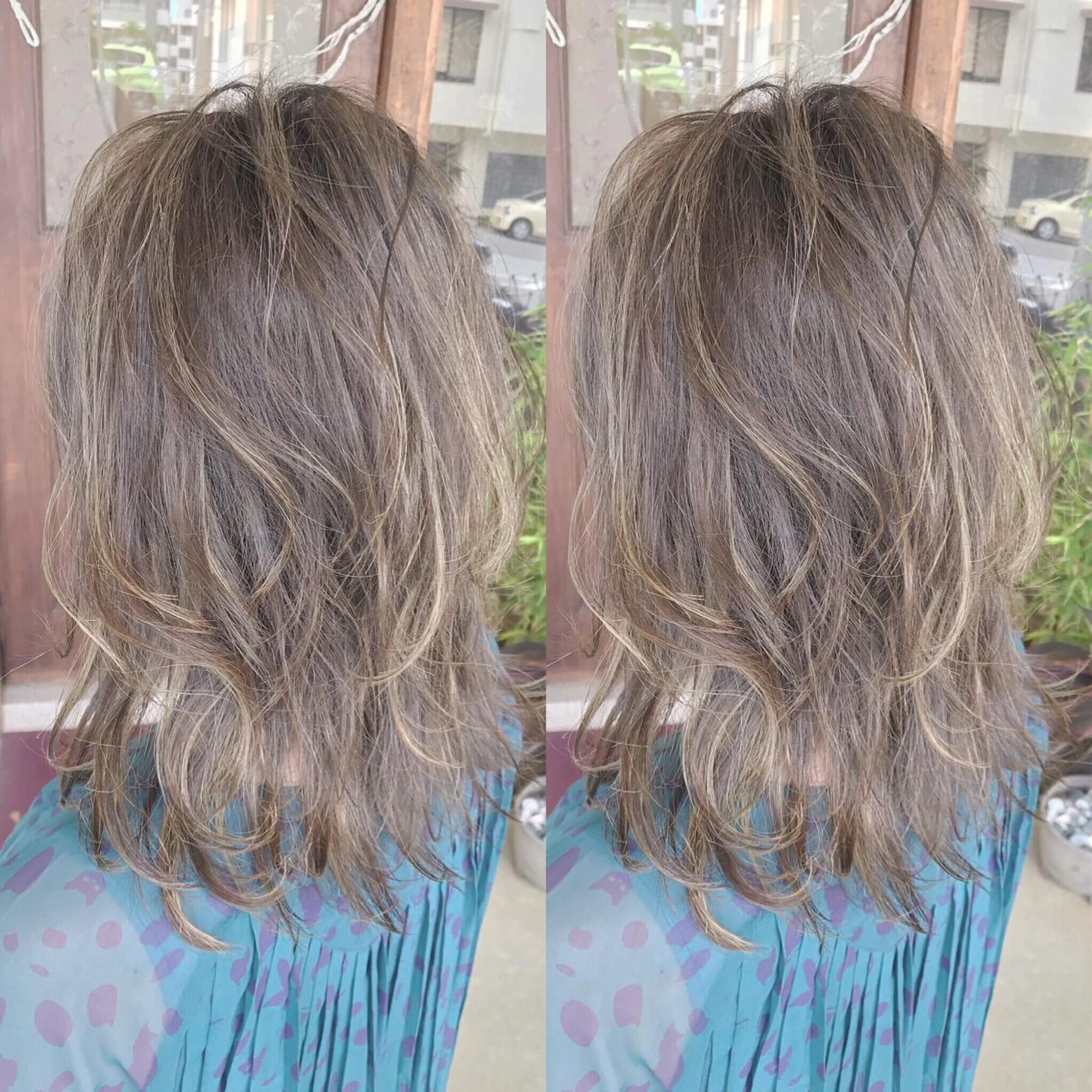 ミディアム カラー カット ヘアカラー grand juteのヘアスタイル