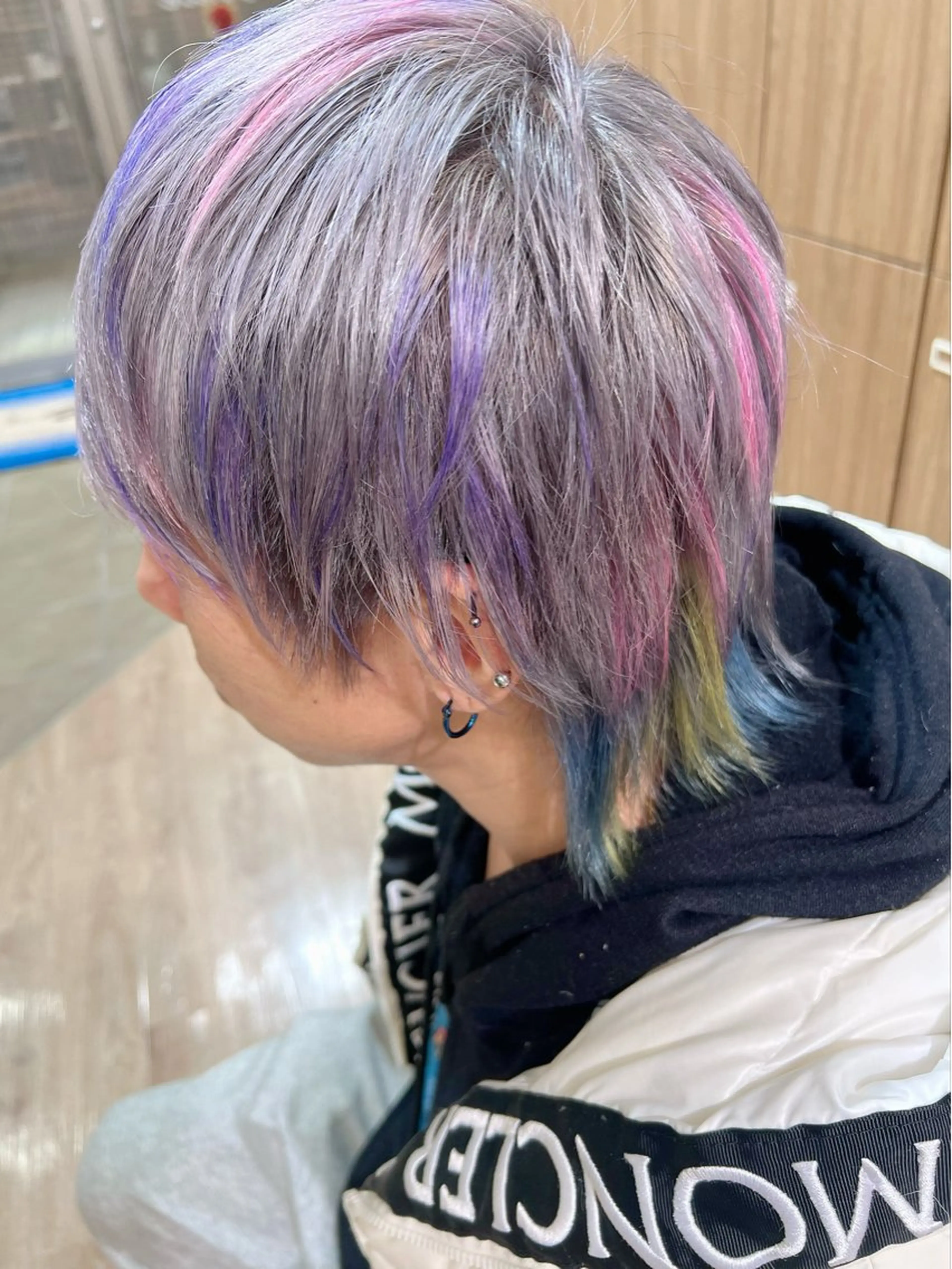 カラー メンズ デザインカラー ヘアカラー Ripps長居所属・メテオ ／ヘアカラー 西川菜実のヘアスタイル