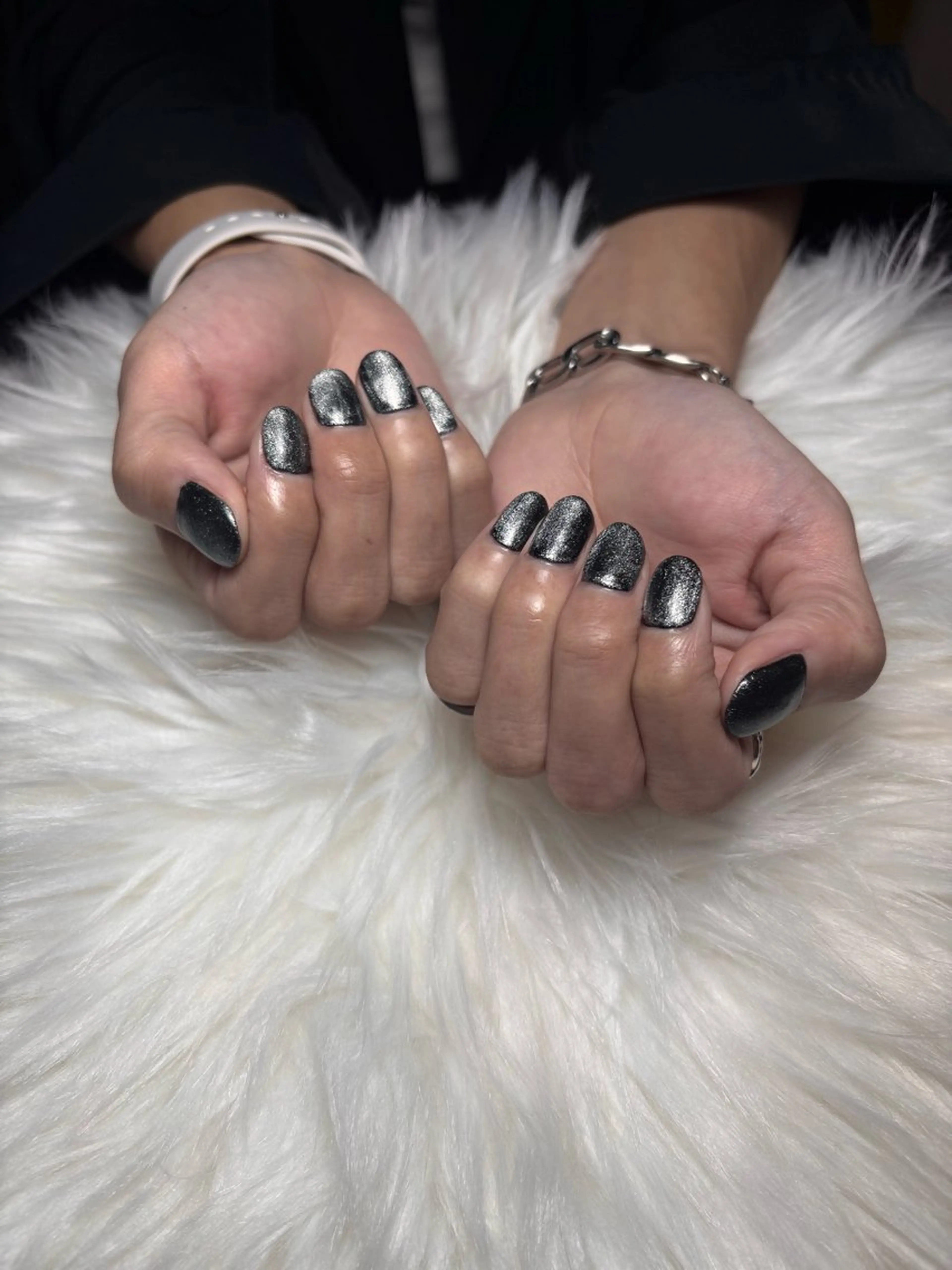 ネイル マグネットネイル ワンカラーネイル ハンドネイル 菅原 采也加のネイルデザイン