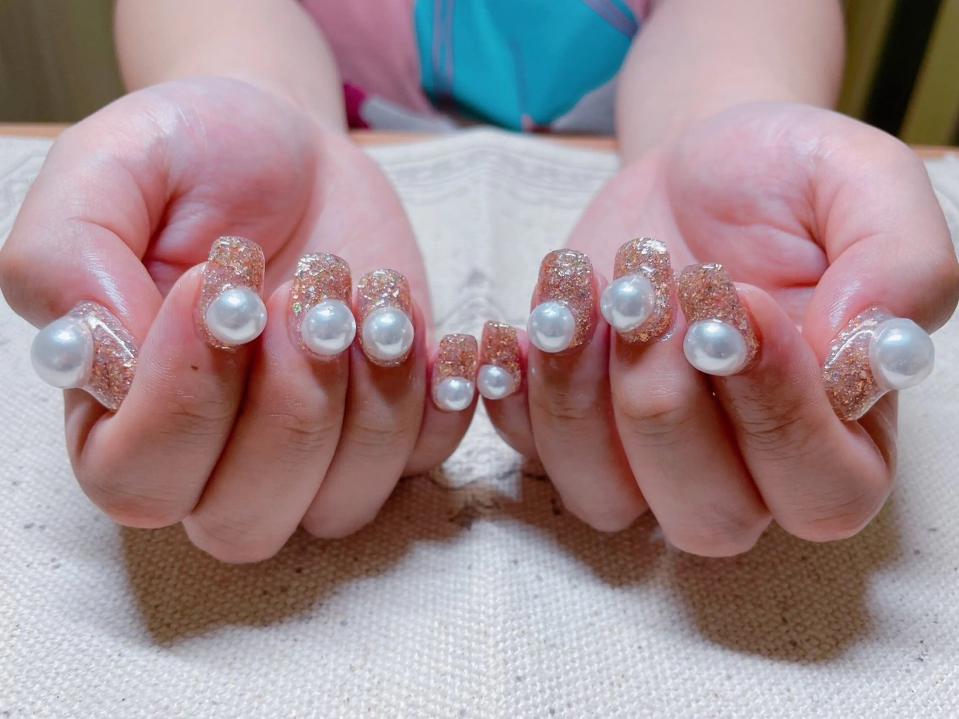 ネイル 持ち込み ストーンネイル ゆ か_Nails💫のネイルデザイン