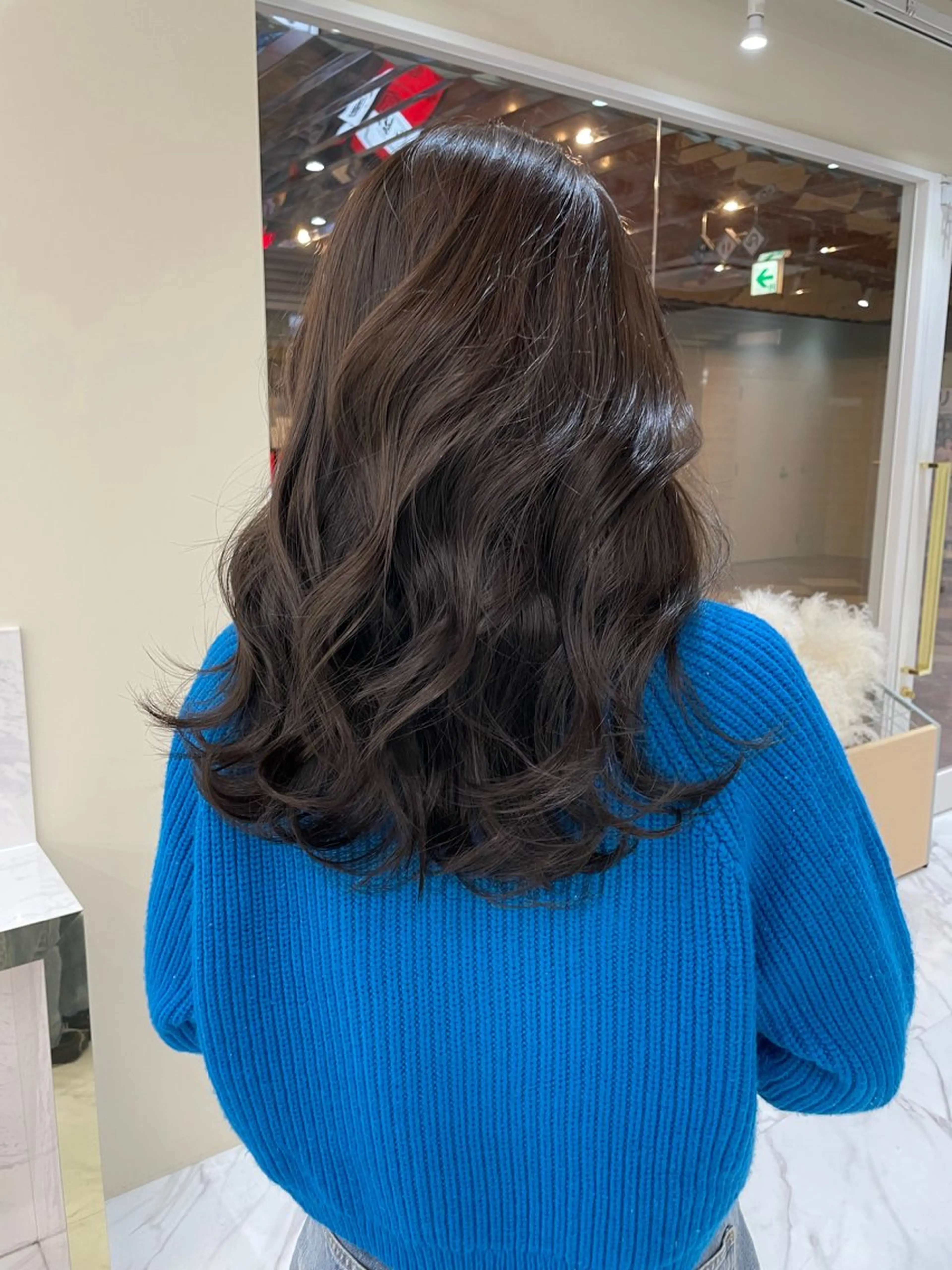セミロング カラー ヘアアレンジ ブラウンカラー 透明感カラー くすみブラウン カット ヘアカラー トリートメント 髪質改善特化 🫧松野力也のヘアスタイル