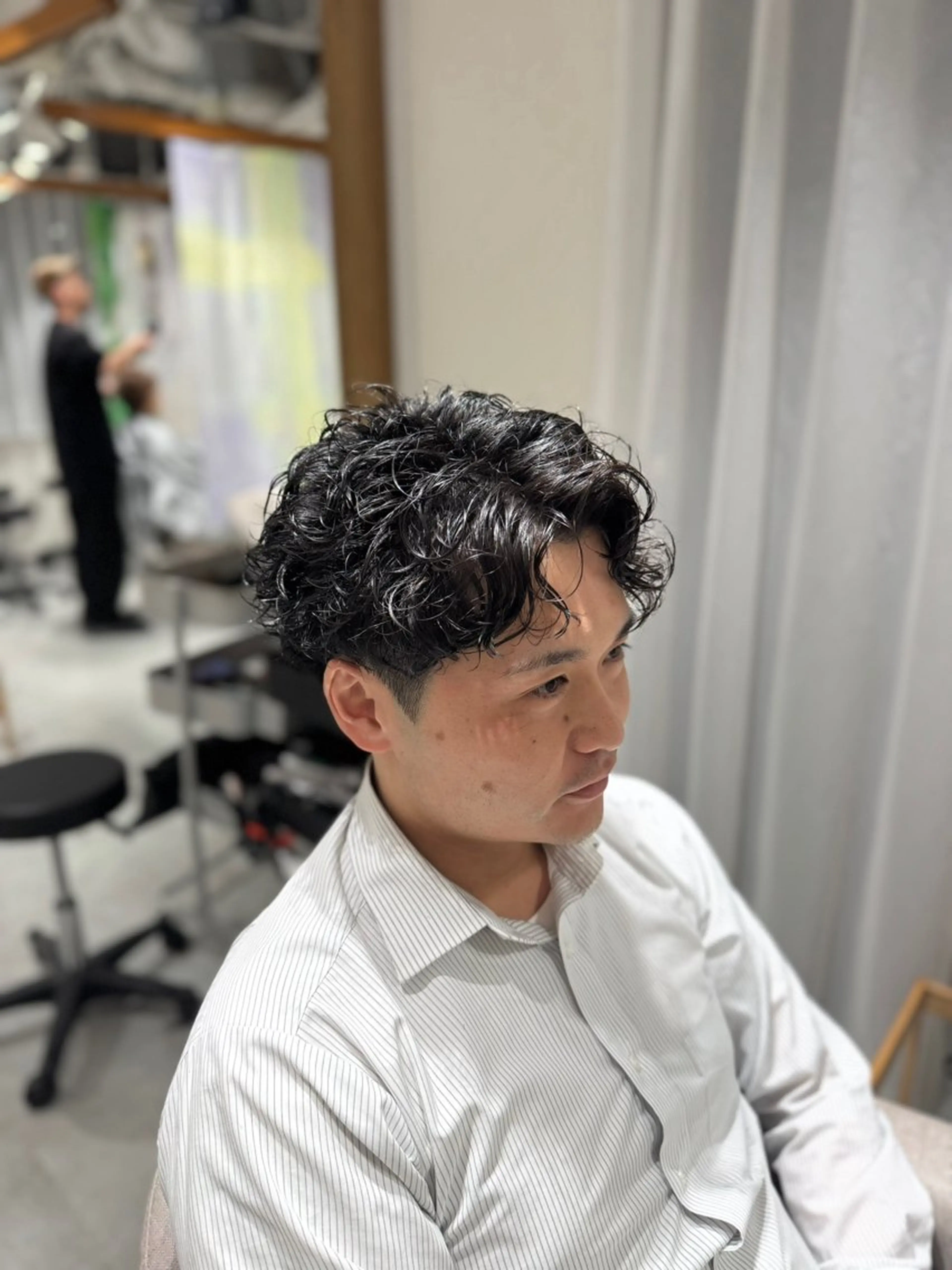 パーマ メンズ カット パーマ メンズパーマ特化/波 巻きツイスパ 長町至のヘアスタイル