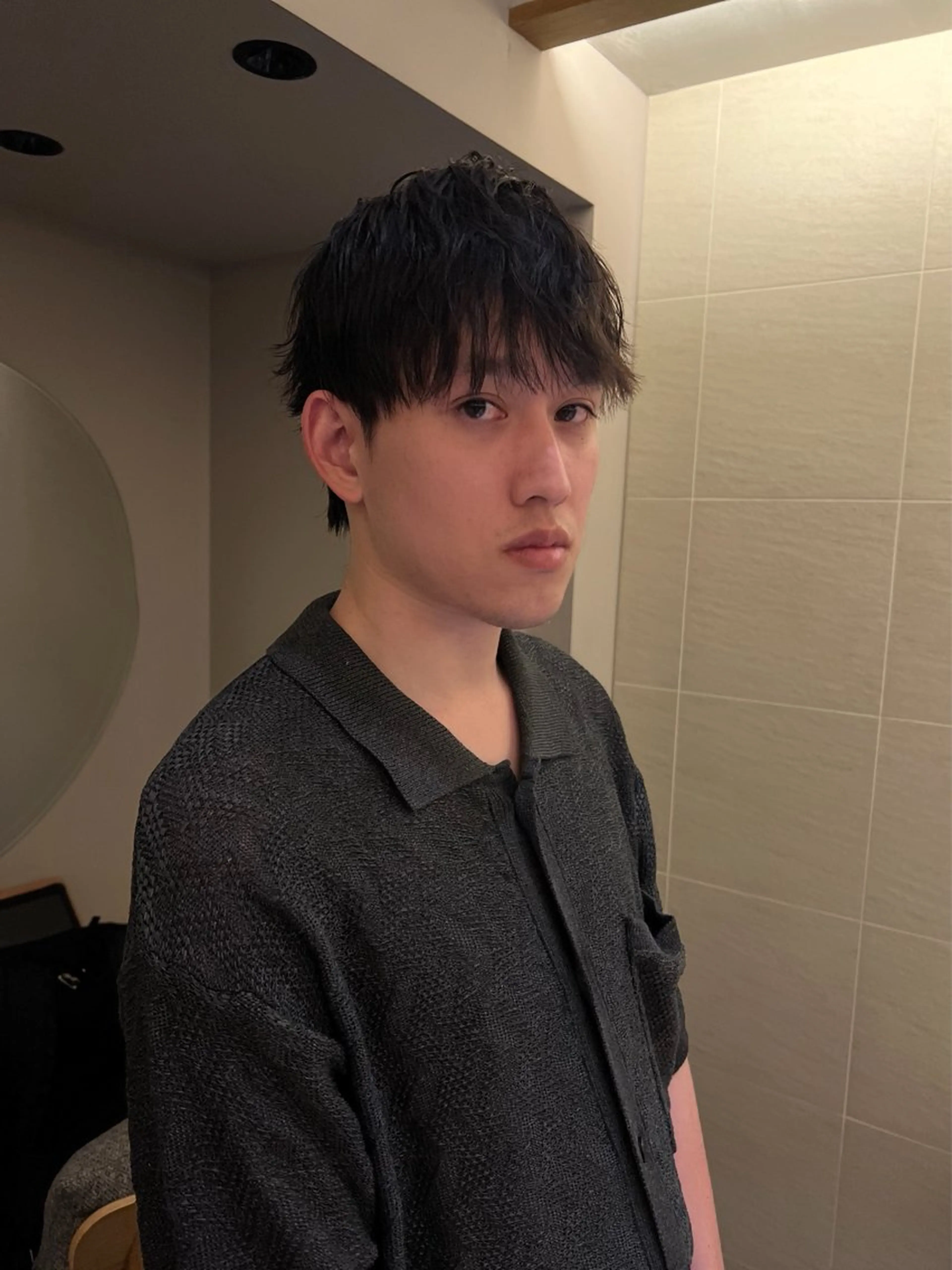 パーマ メンズ カット パーマ yiye   神宮前所属・manami /暖色 /カットモデル募集のヘアスタイル