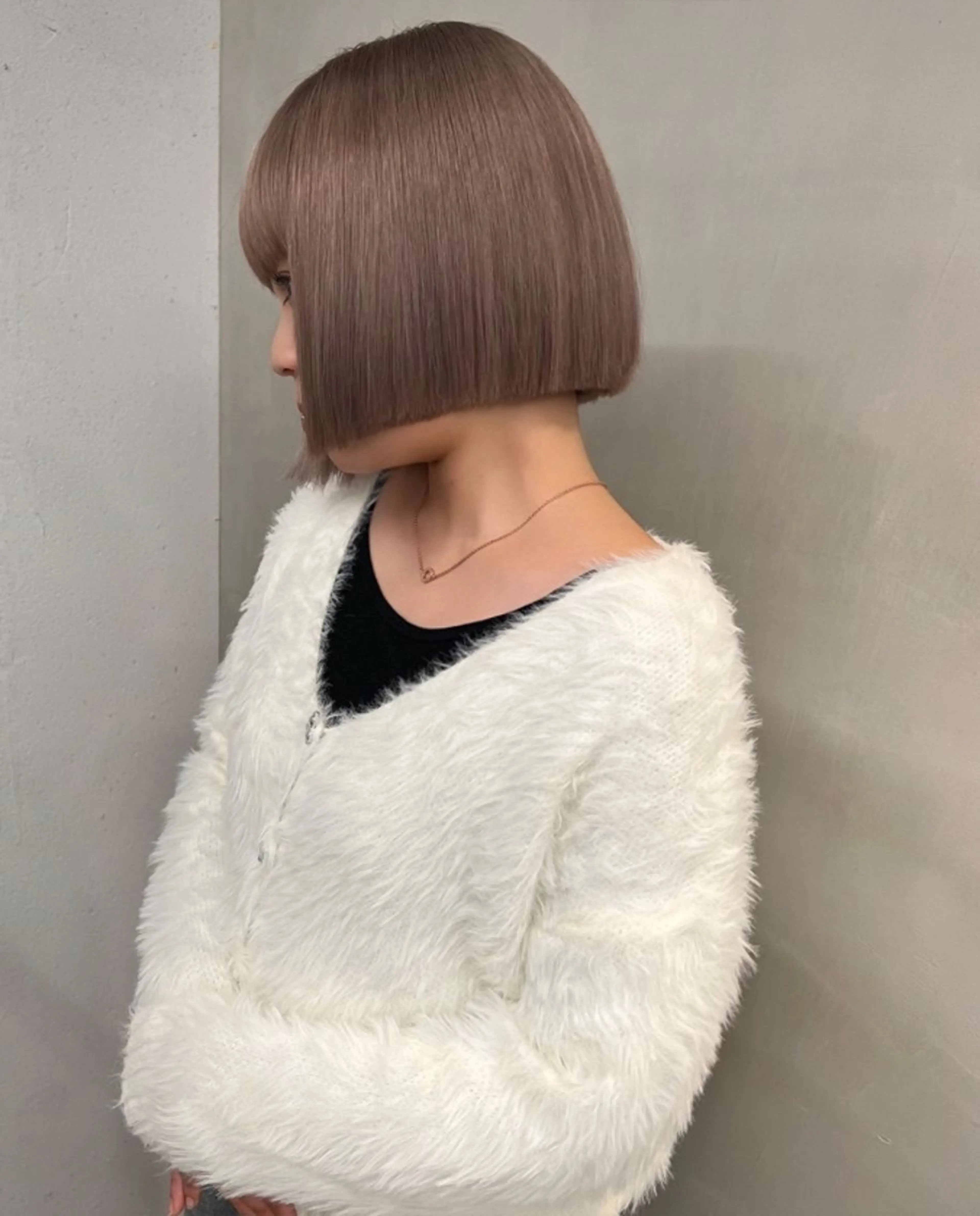 ショート カラー カット トリートメント 韓国/レイヤー/ 透明感🩶ひかる🩶のヘアスタイル