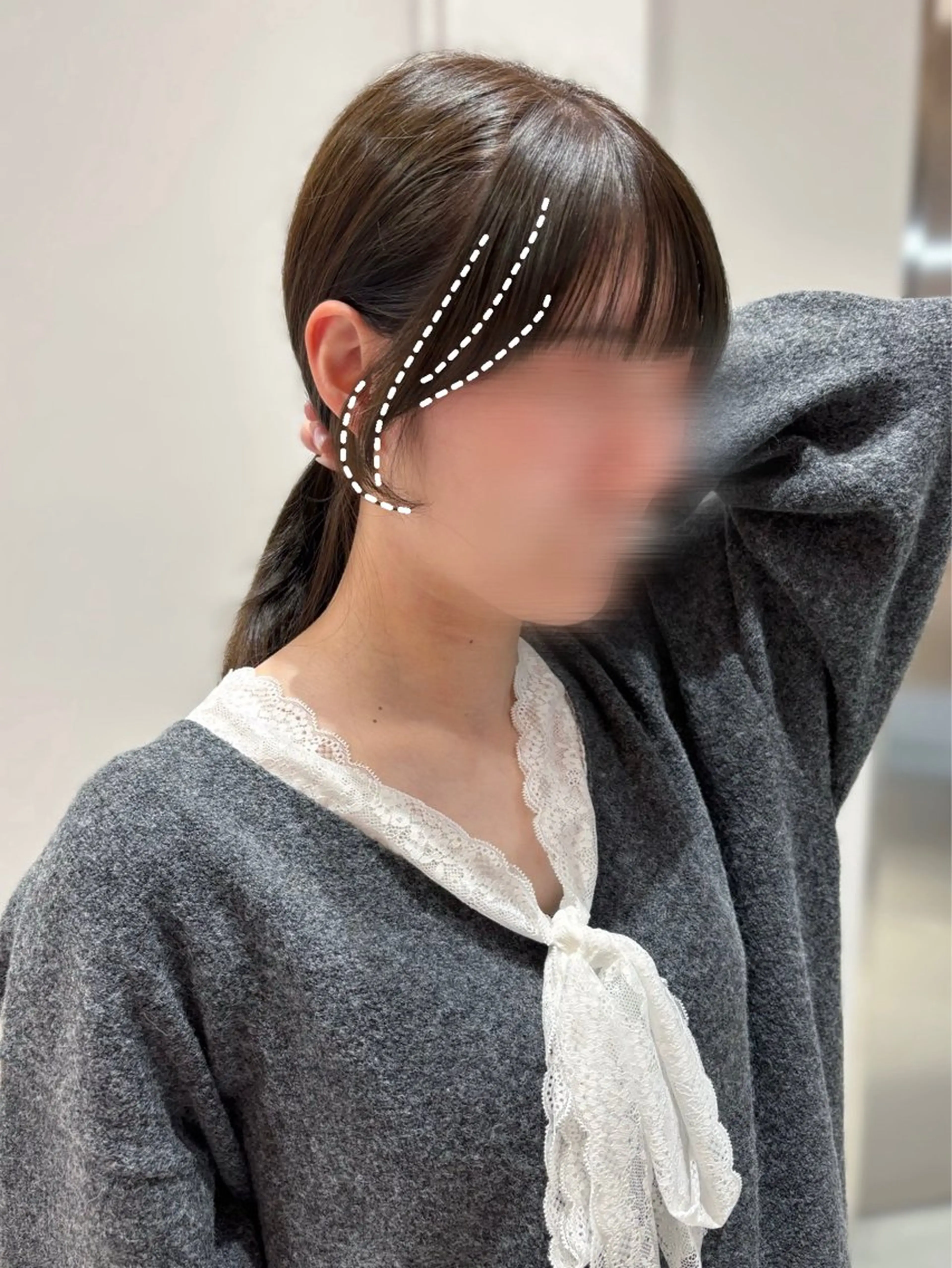 ミディアム 顔周りカット レイヤーカット カット enne栄店 fukaのヘアスタイル