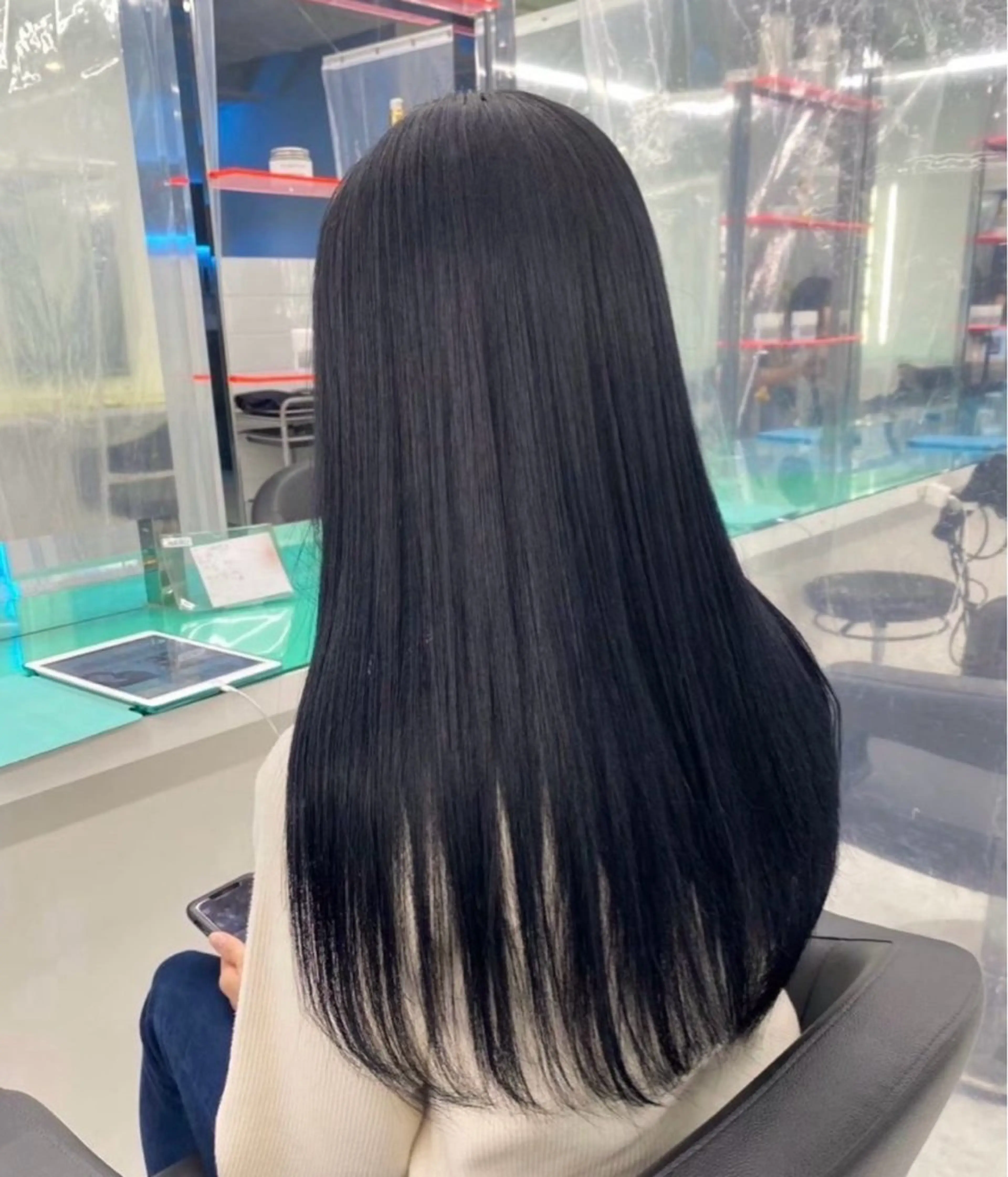 ロング 髪質改善 ヘアカラー トリートメント miku/ラベンダー 透明感カラー🪻❤︎のヘアスタイル