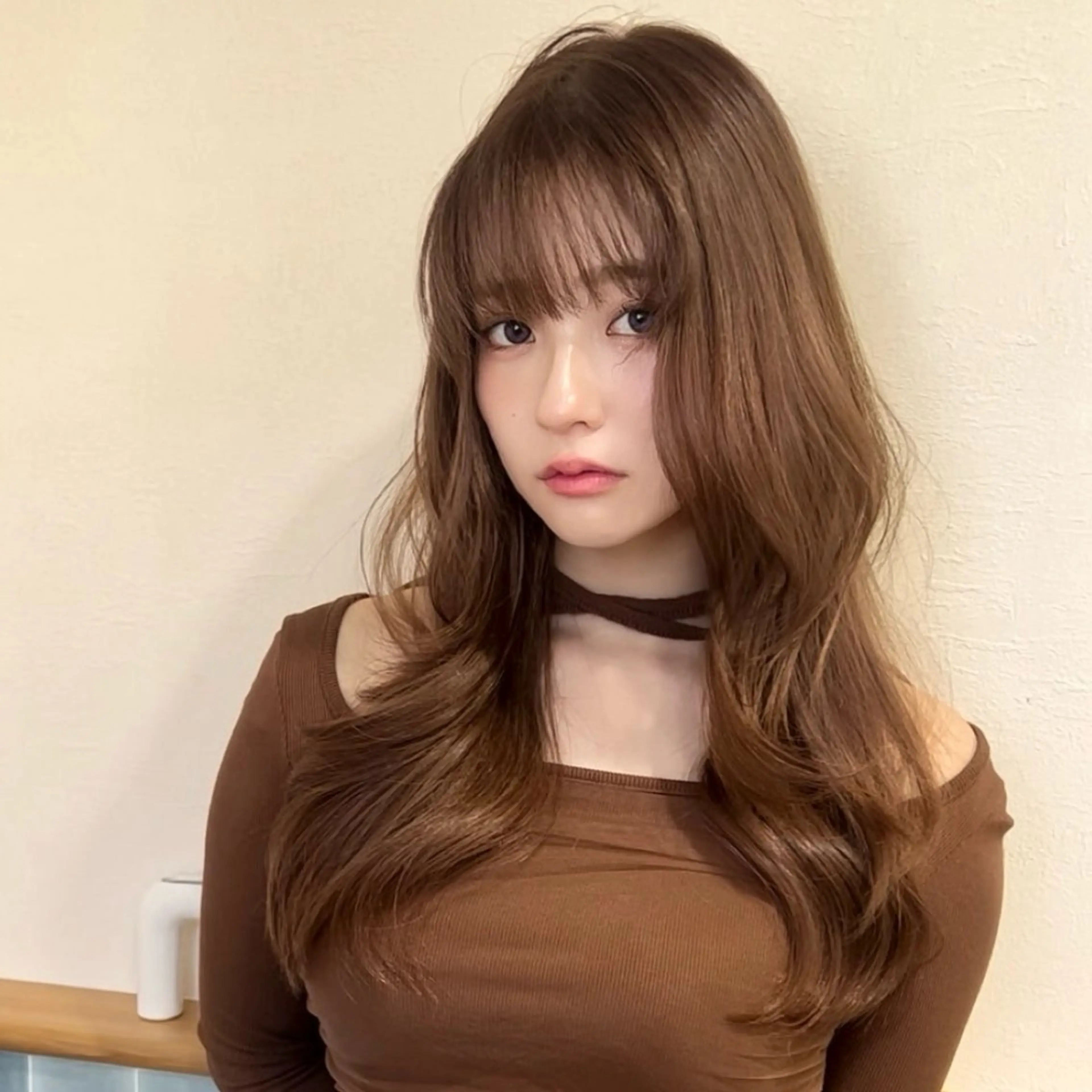 ロング HACHI美容室 韓国ヘア　AKARIのヘアスタイル