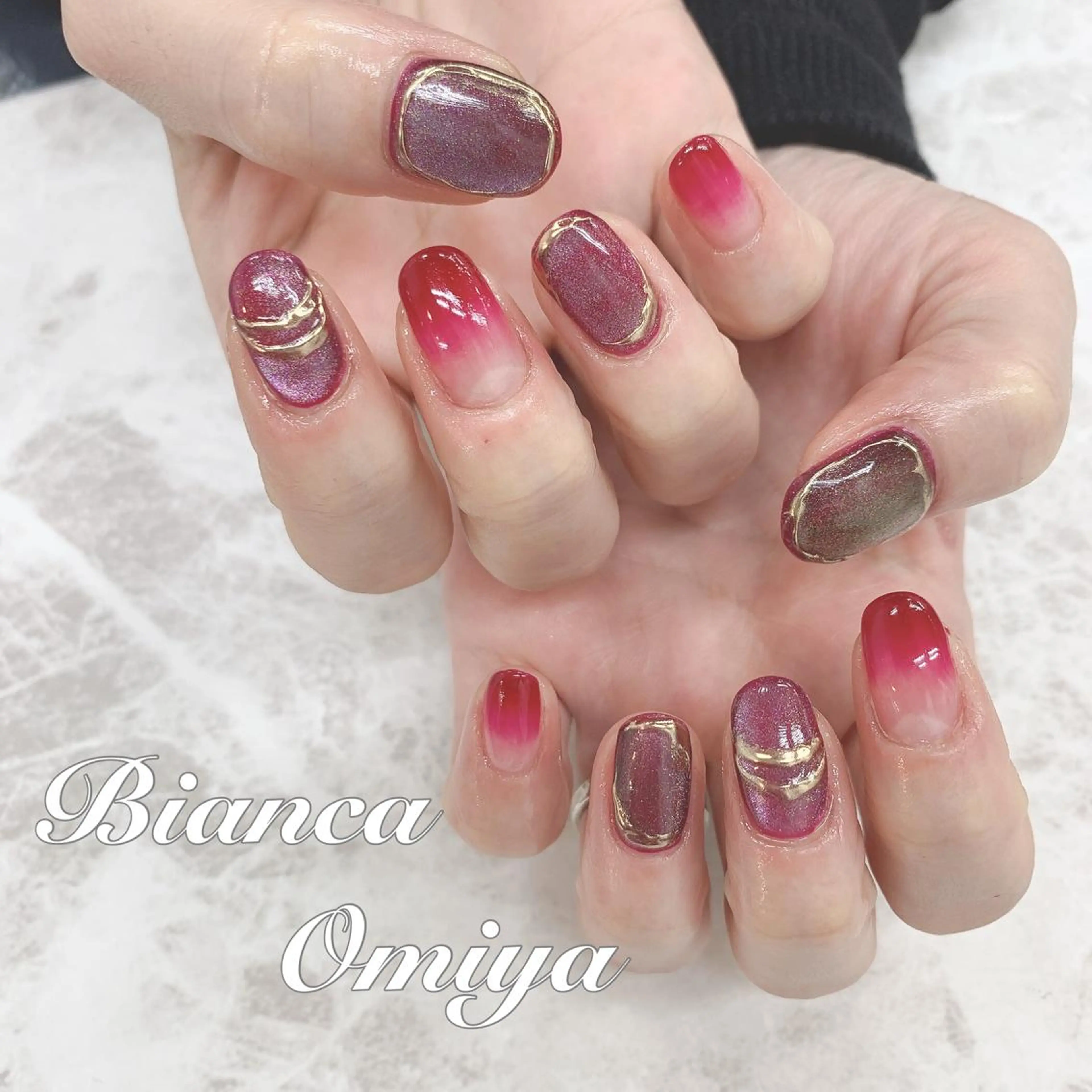 ネイル ハンドネイル ビアンカ大宮ネイル 店長 モリサワのネイルデザイン