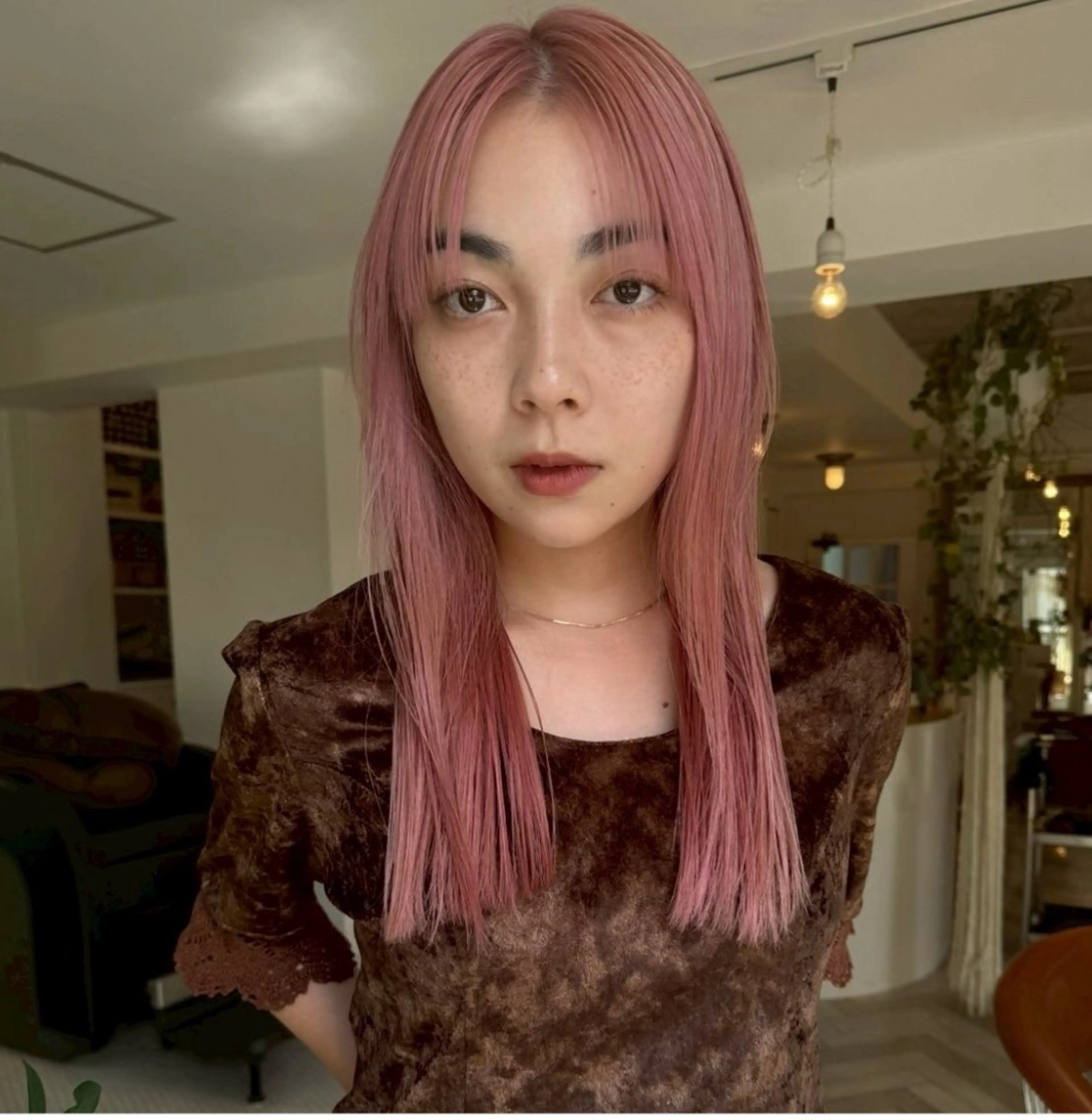 カラー ヘアカラー 升方 楓のヘアスタイル