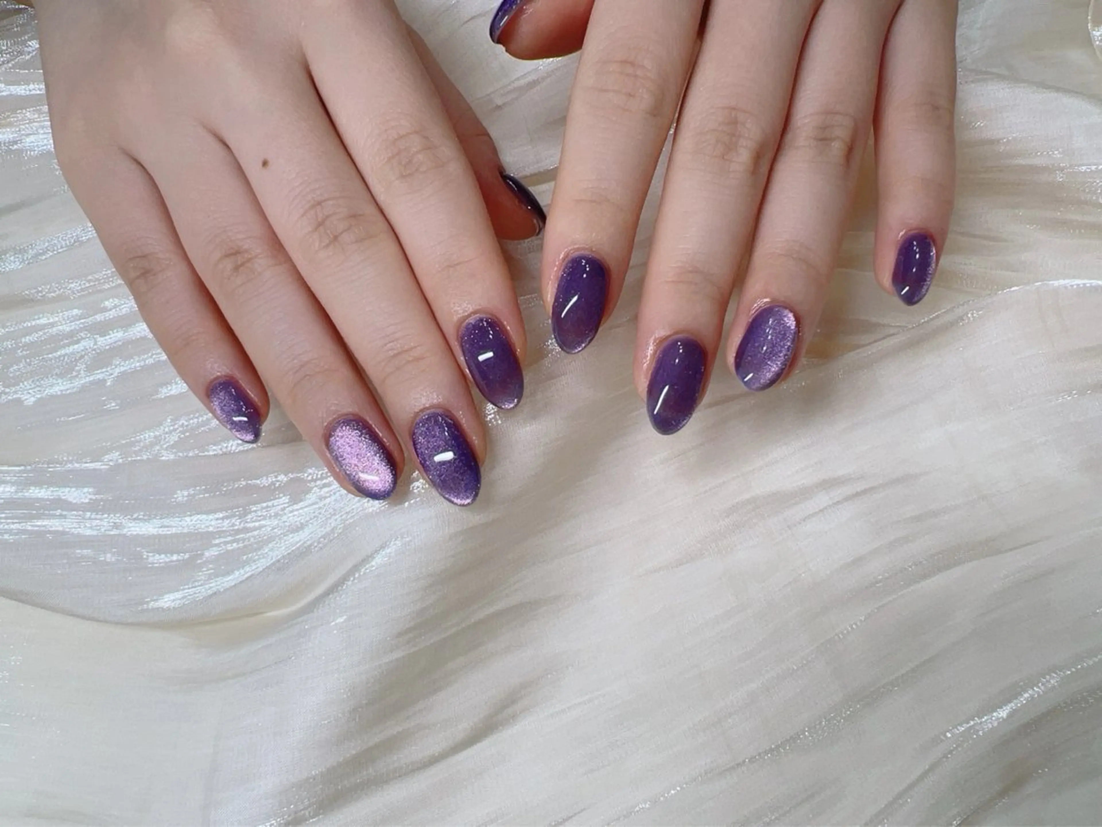 ネイル ハロウィン マグネットネイル ハンドネイル L&Y Nail salonのネイルデザイン