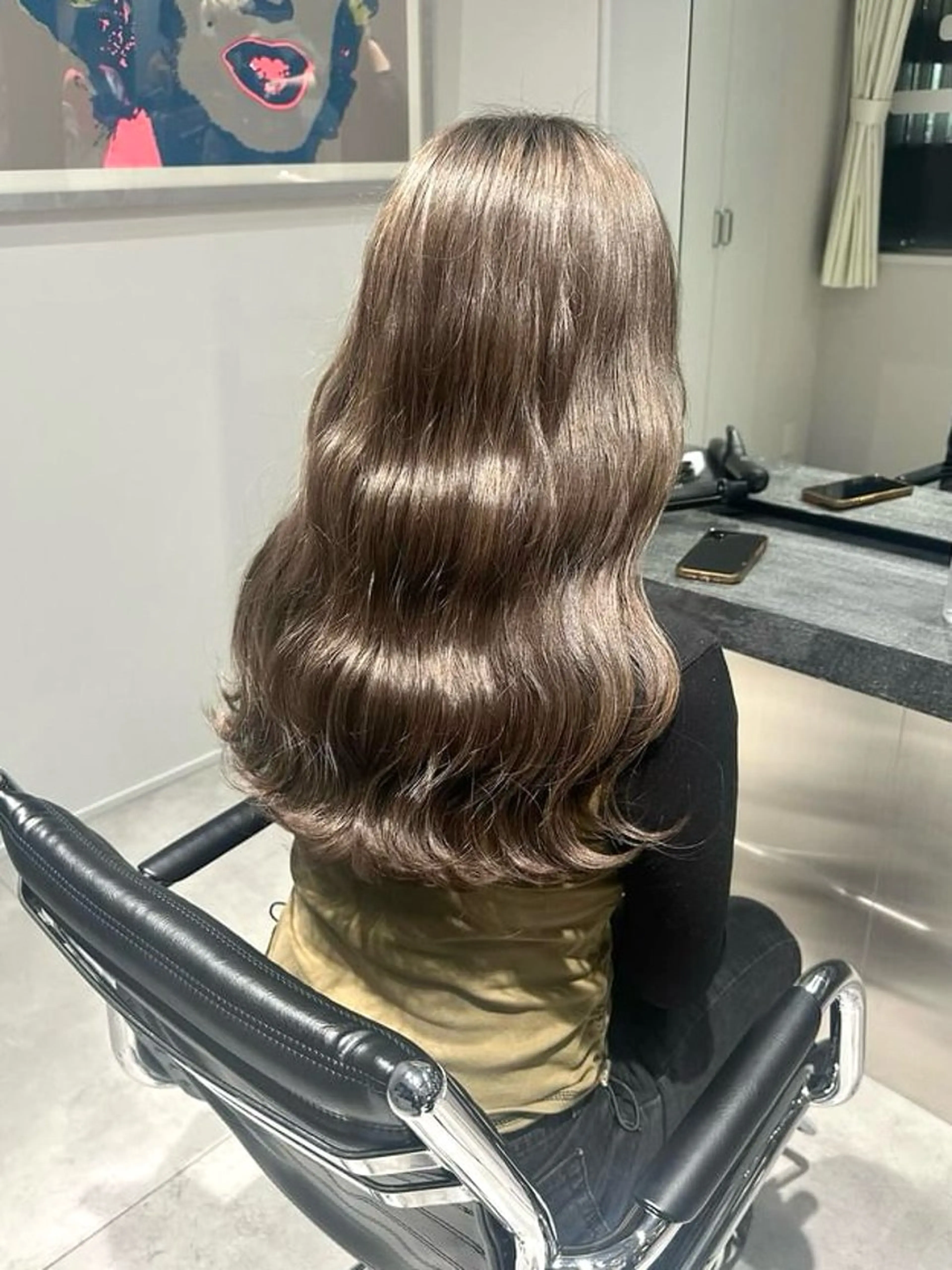 セミロング カラー カット ヘアカラー トリートメント ハイトーン/ウルフ/ レイヤー/Asukaのヘアスタイル