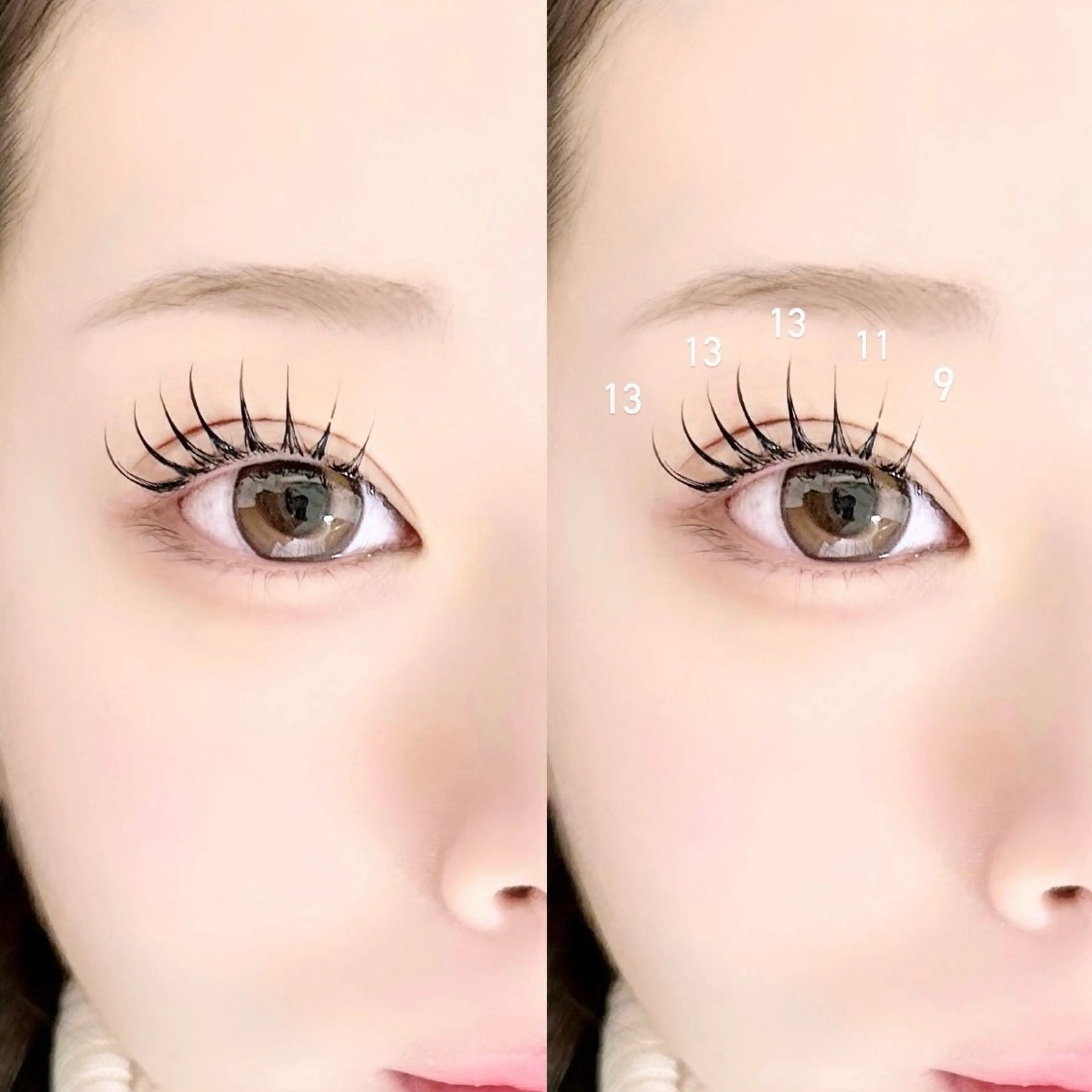 マツエク・マツパ chisato 【nuit.】のマツエク・マツパデザイン