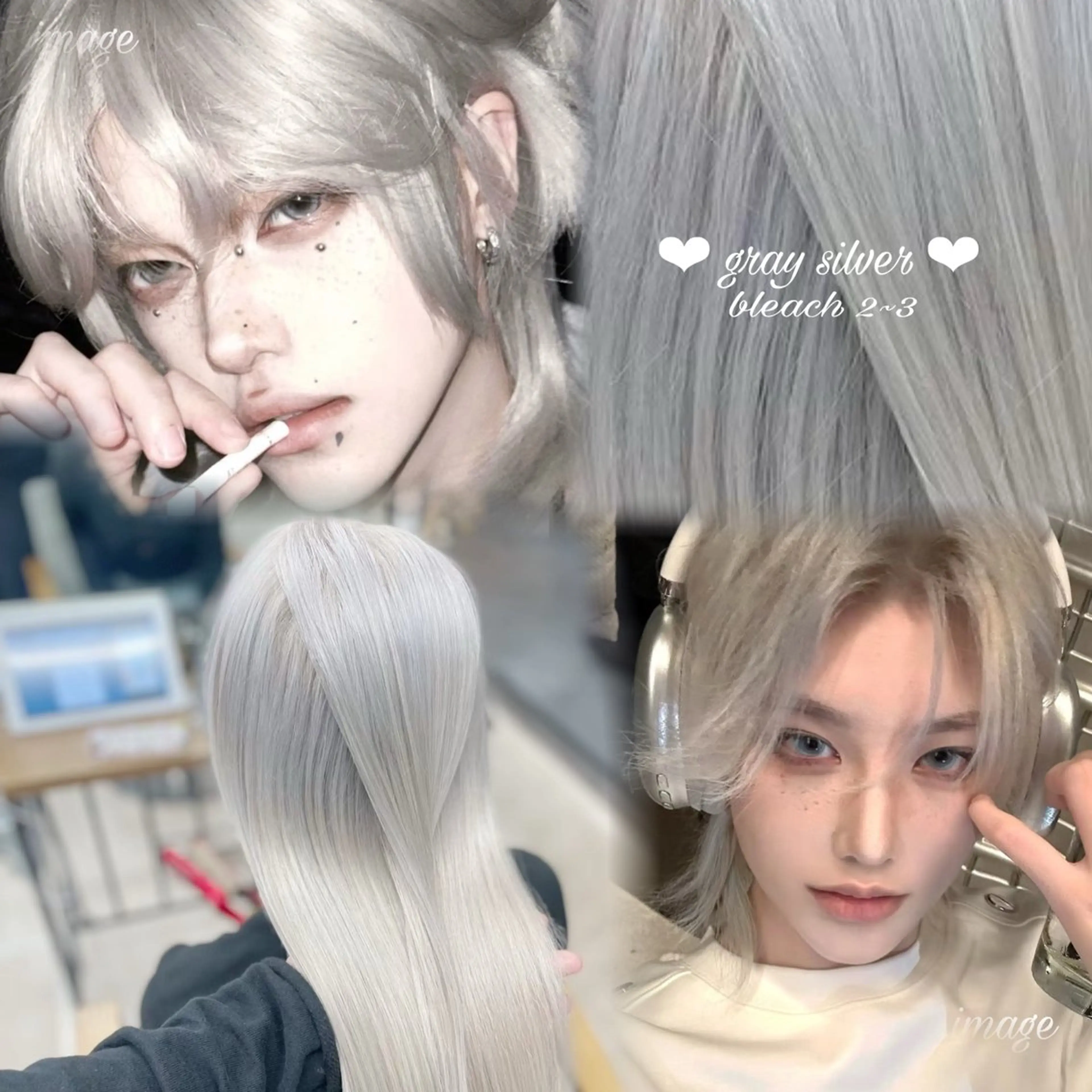 ロング カラー ヘアアレンジ メンズ メンズウルフ🐺♡ ブリーチ♡ヘアメ🎀のヘアスタイル