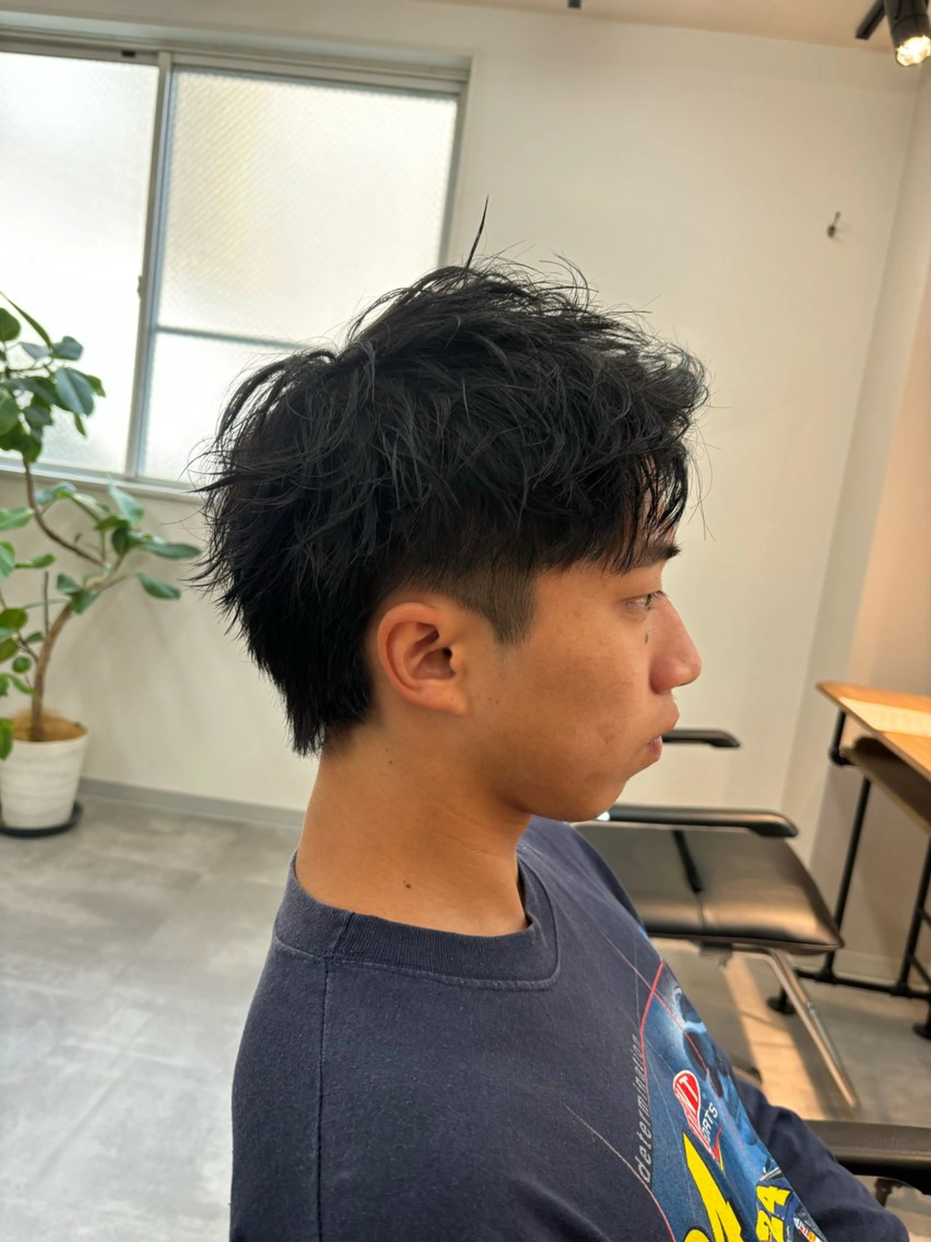 メンズ メンズショート カット フェザーパーマ/保立 /メンズカット/韓国のヘアスタイル