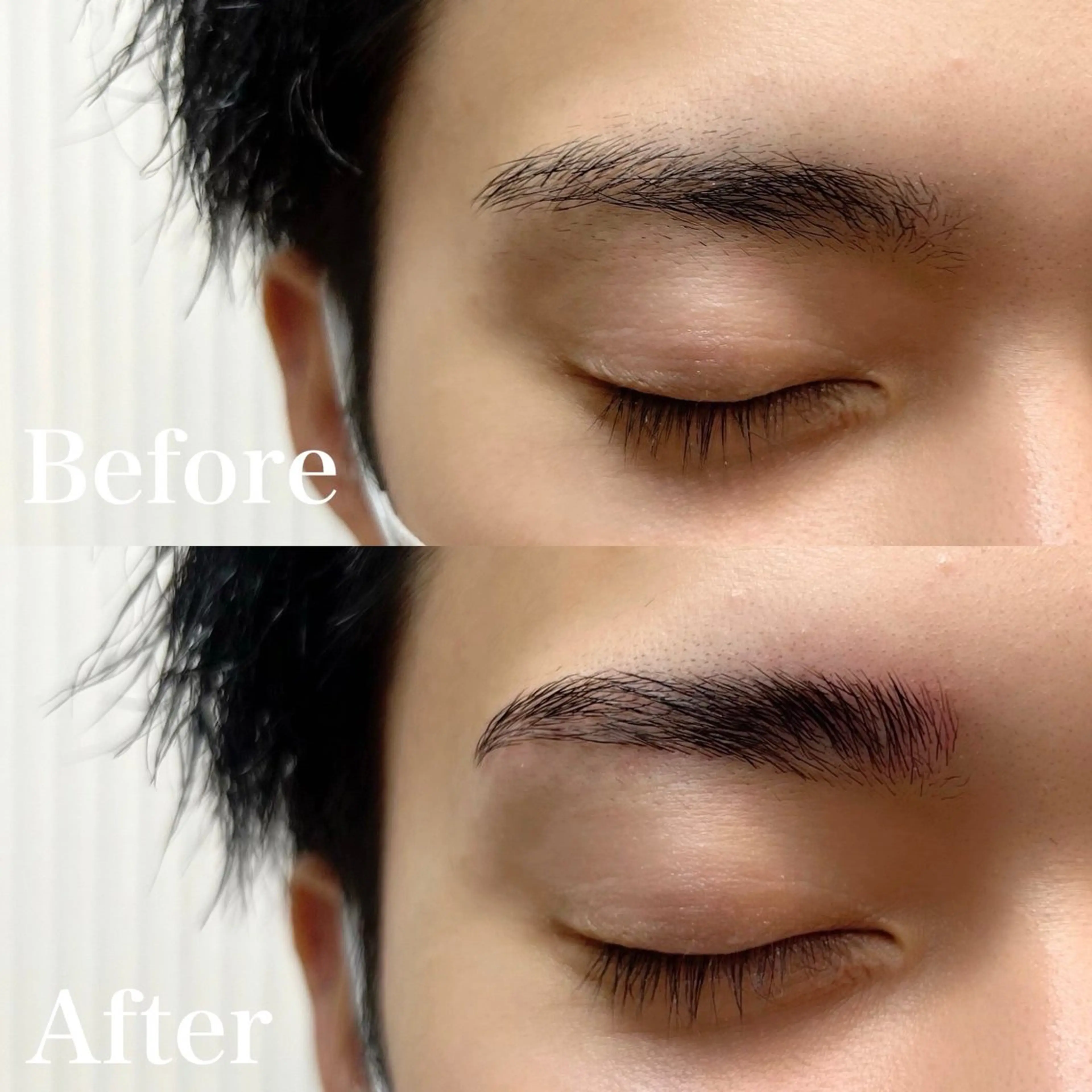 【メンズ】アイブローフルコース✨️ 眉毛wax➕ハリウッドブロウの写真