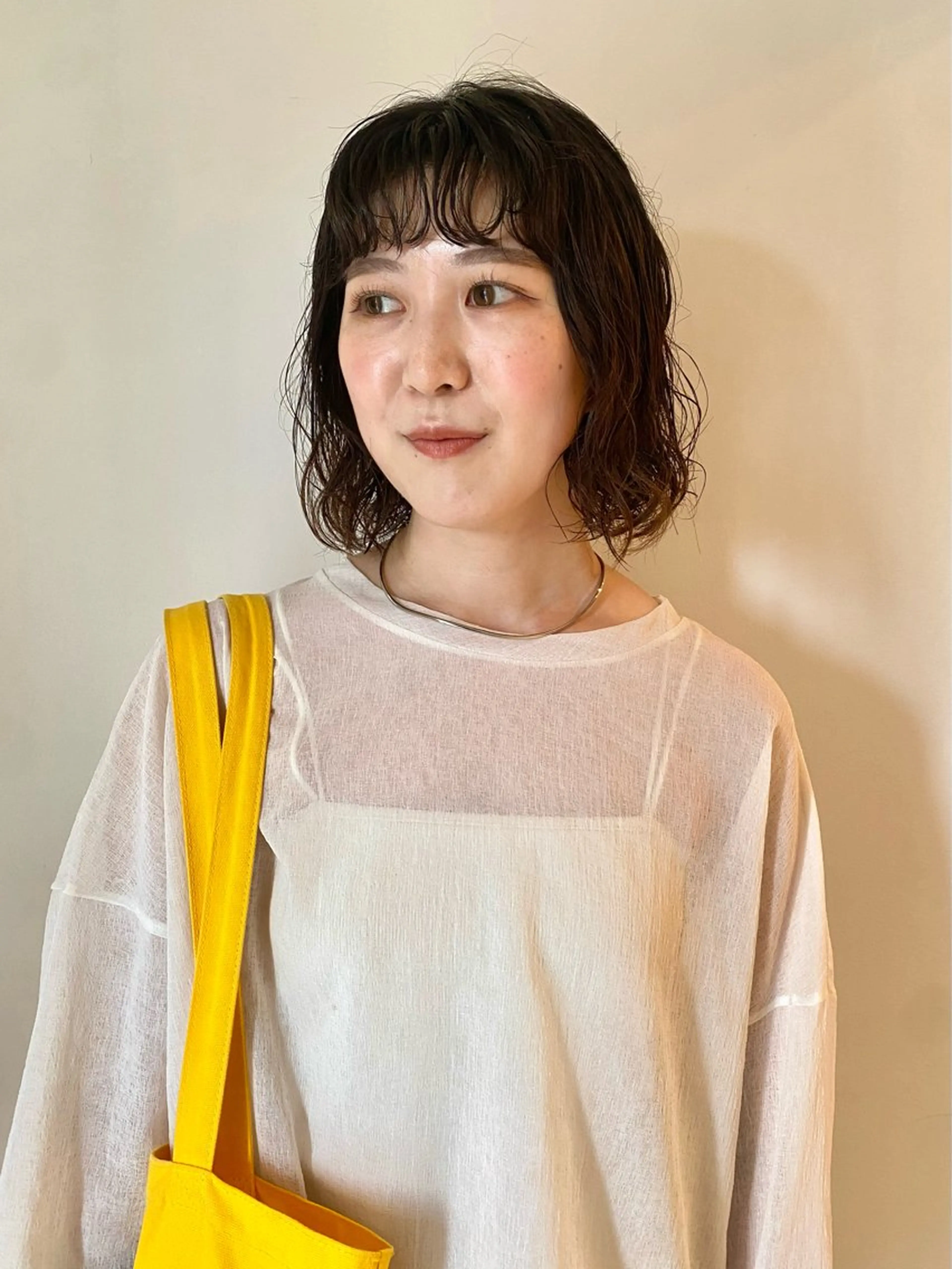 ミディアム パーマ カット パーマ Tomoka🐶🌟 似合わせカット✂︎のヘアスタイル