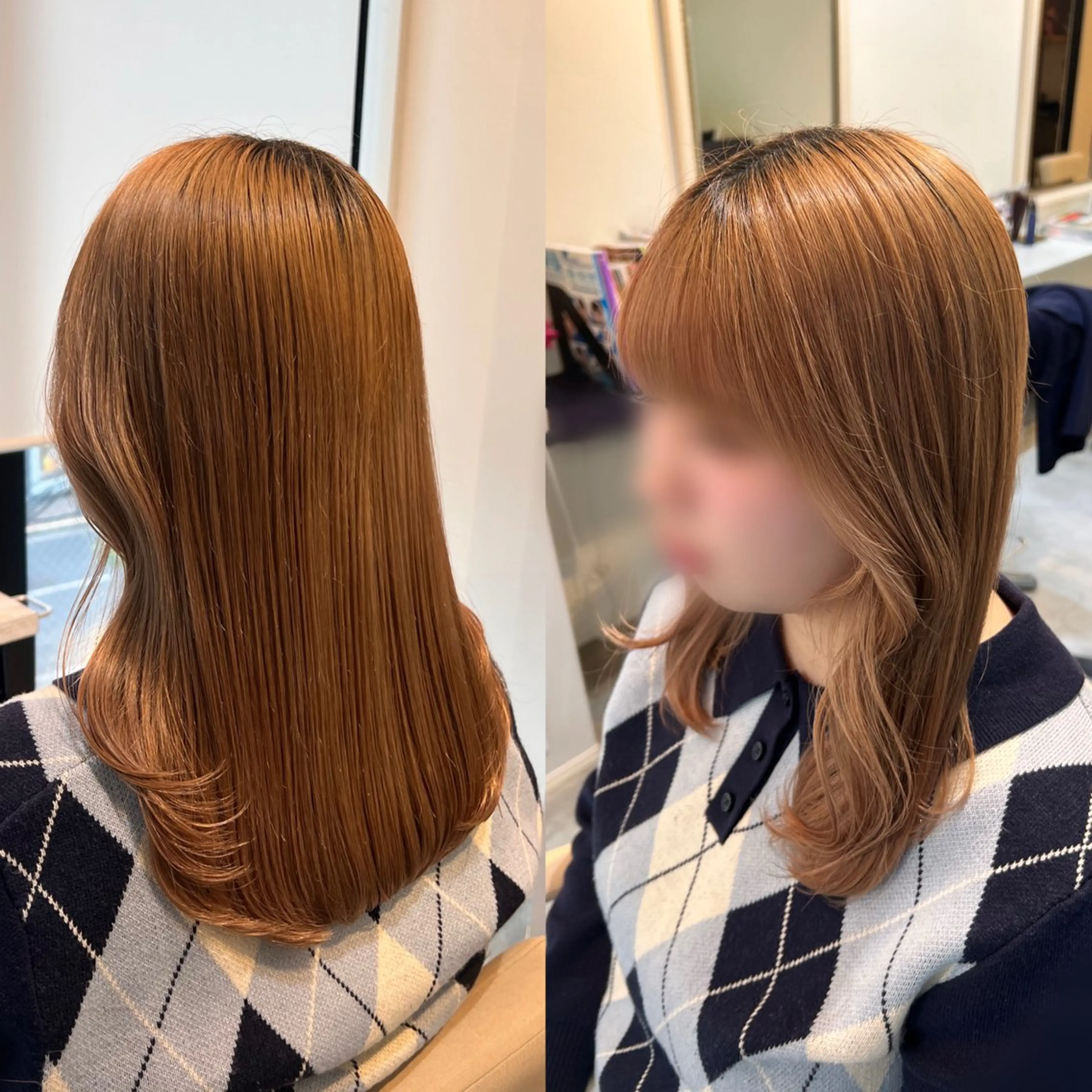 ロング 顔周りカット ヘアカラー トリートメント afeelriamo所属・オオバヤシ マホのヘアスタイル