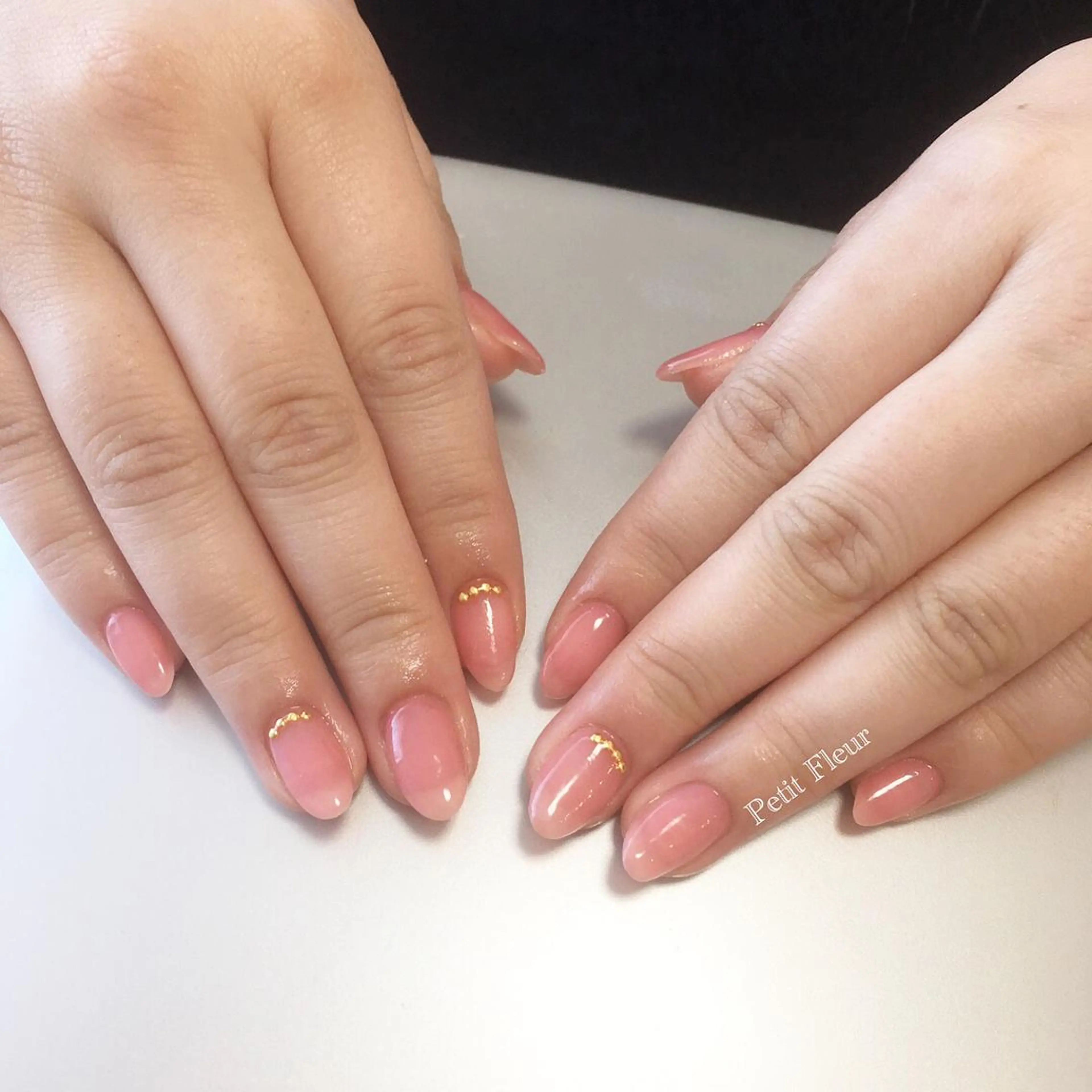 ネイル クリアネイル 春ネイル Petit Fleur所属・青柳 亜梨奈のマツエク・マツパデザイン