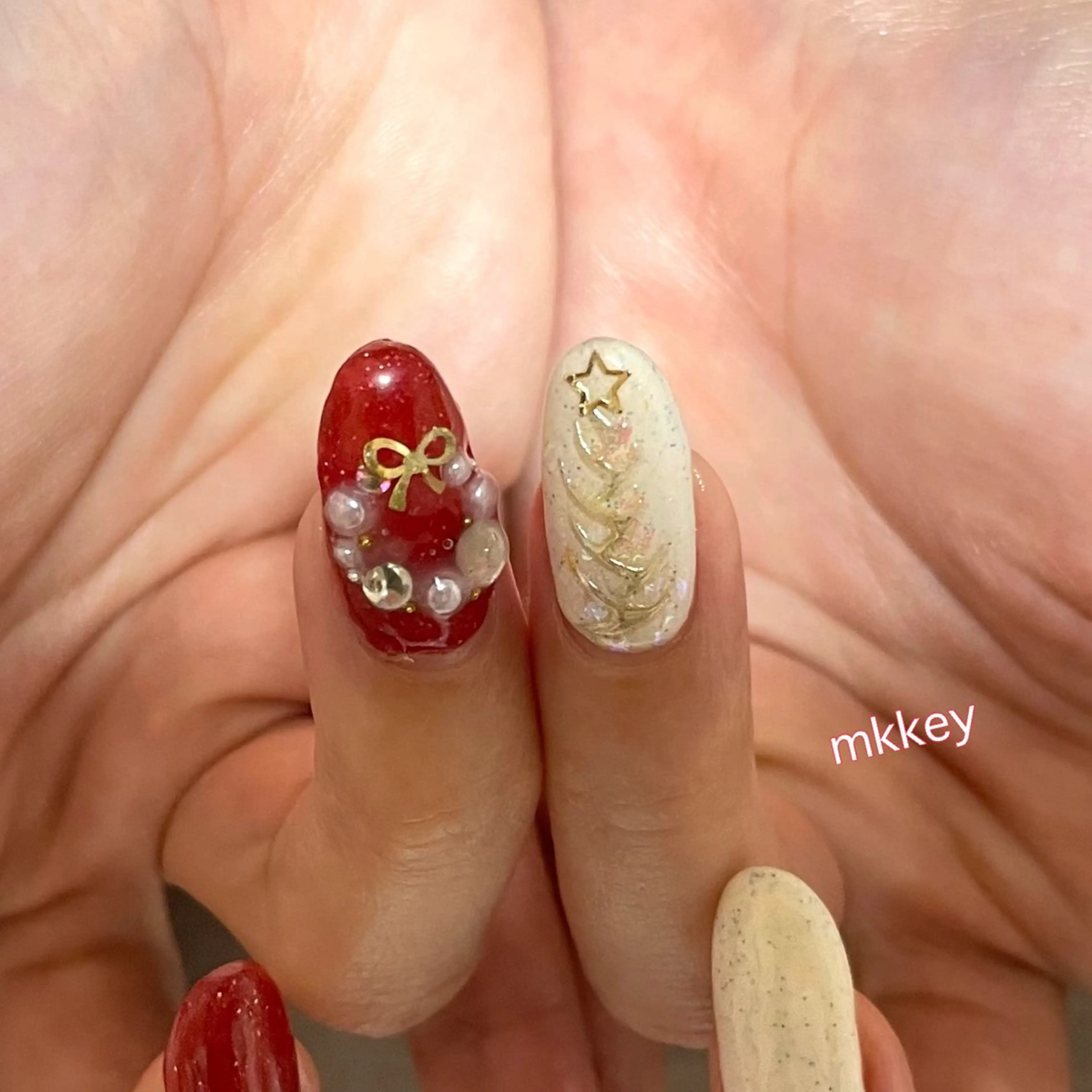 ネイル 冬ネイル クリスマス Liora所属・nail mnのネイルデザイン