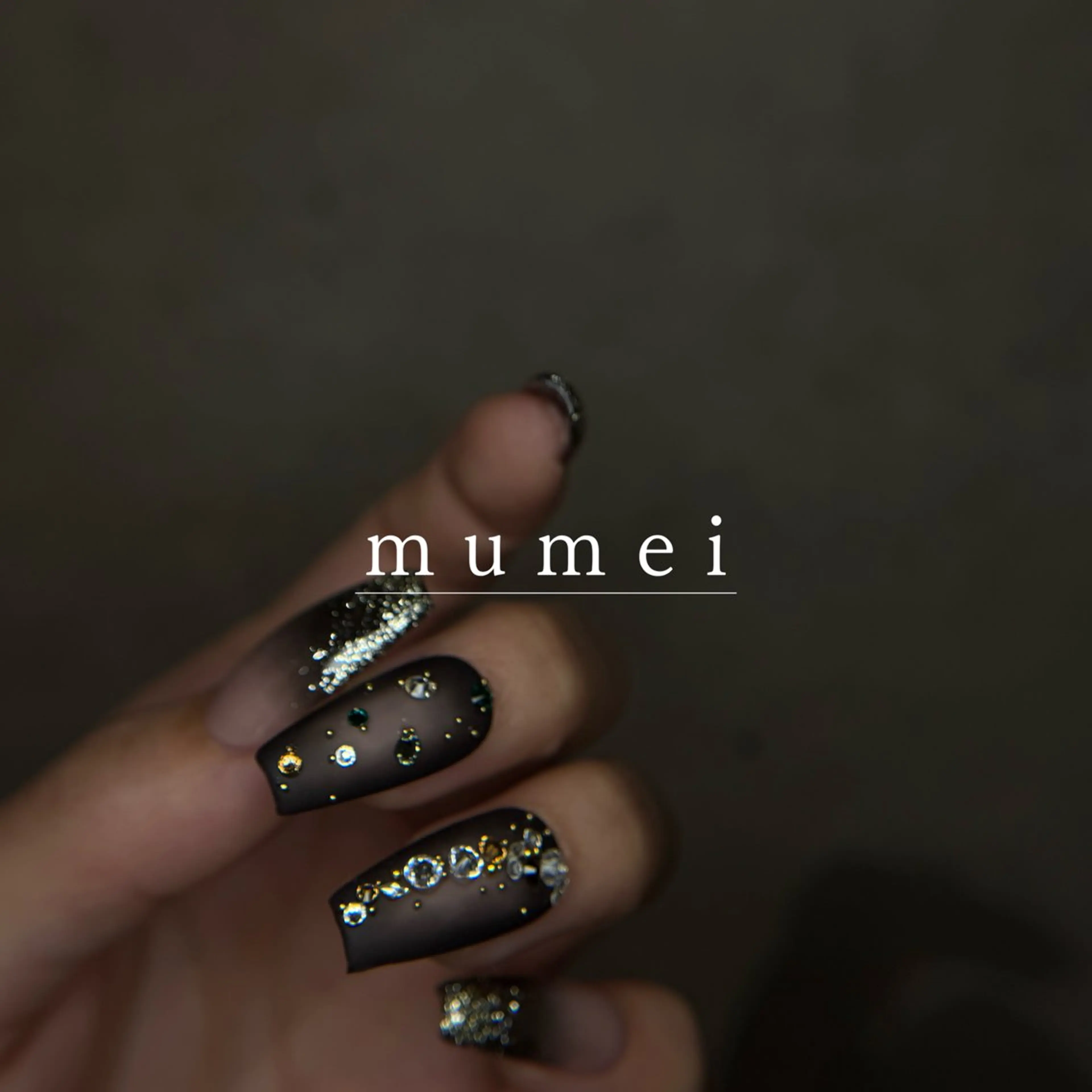 ネイル マットネイル ストーンネイル mumei _ NATSUMIのネイルデザイン