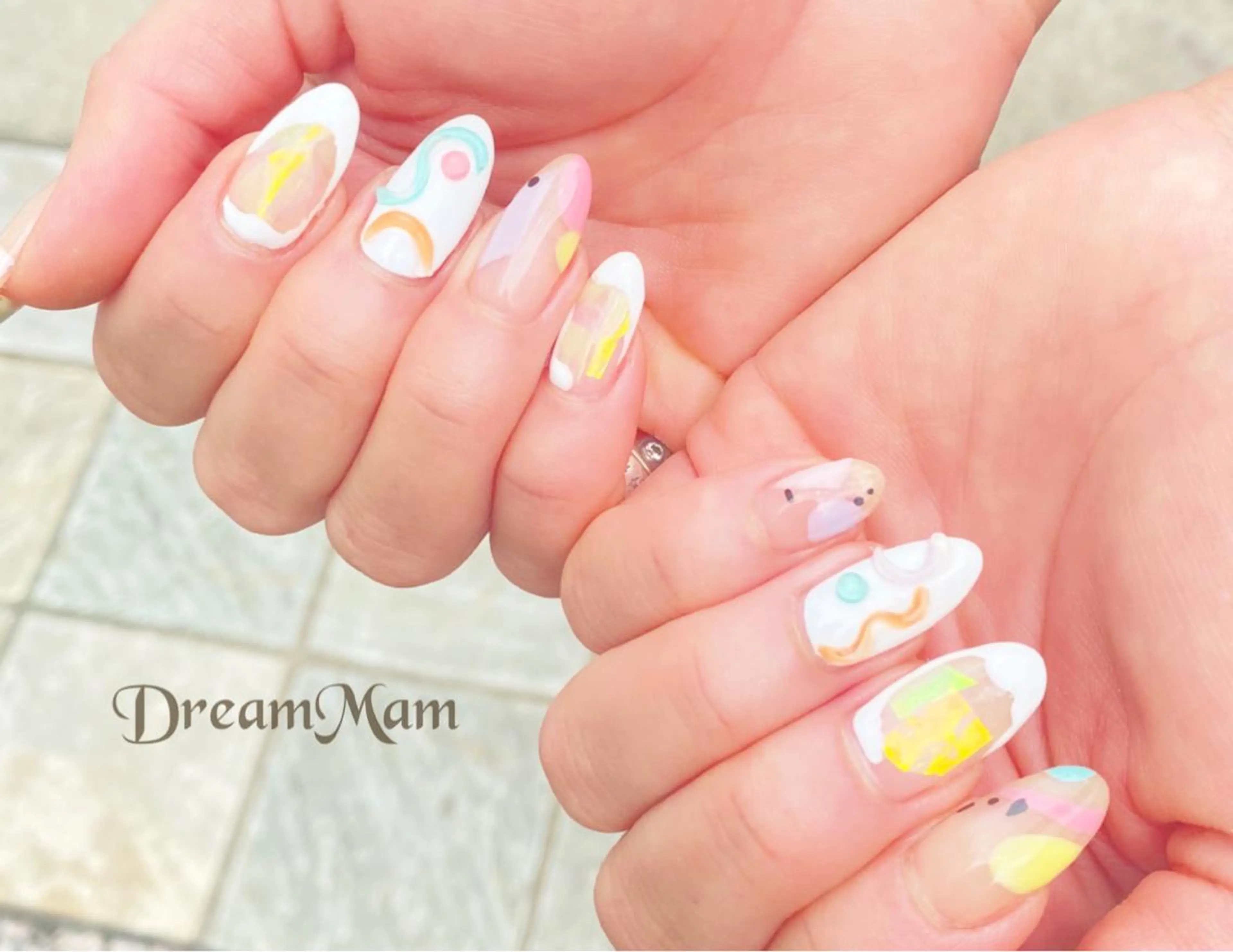 ネイル ニュアンスネイル 夏ネイル ハンドネイル Nail Salon Ｄream Mamのネイルデザイン
