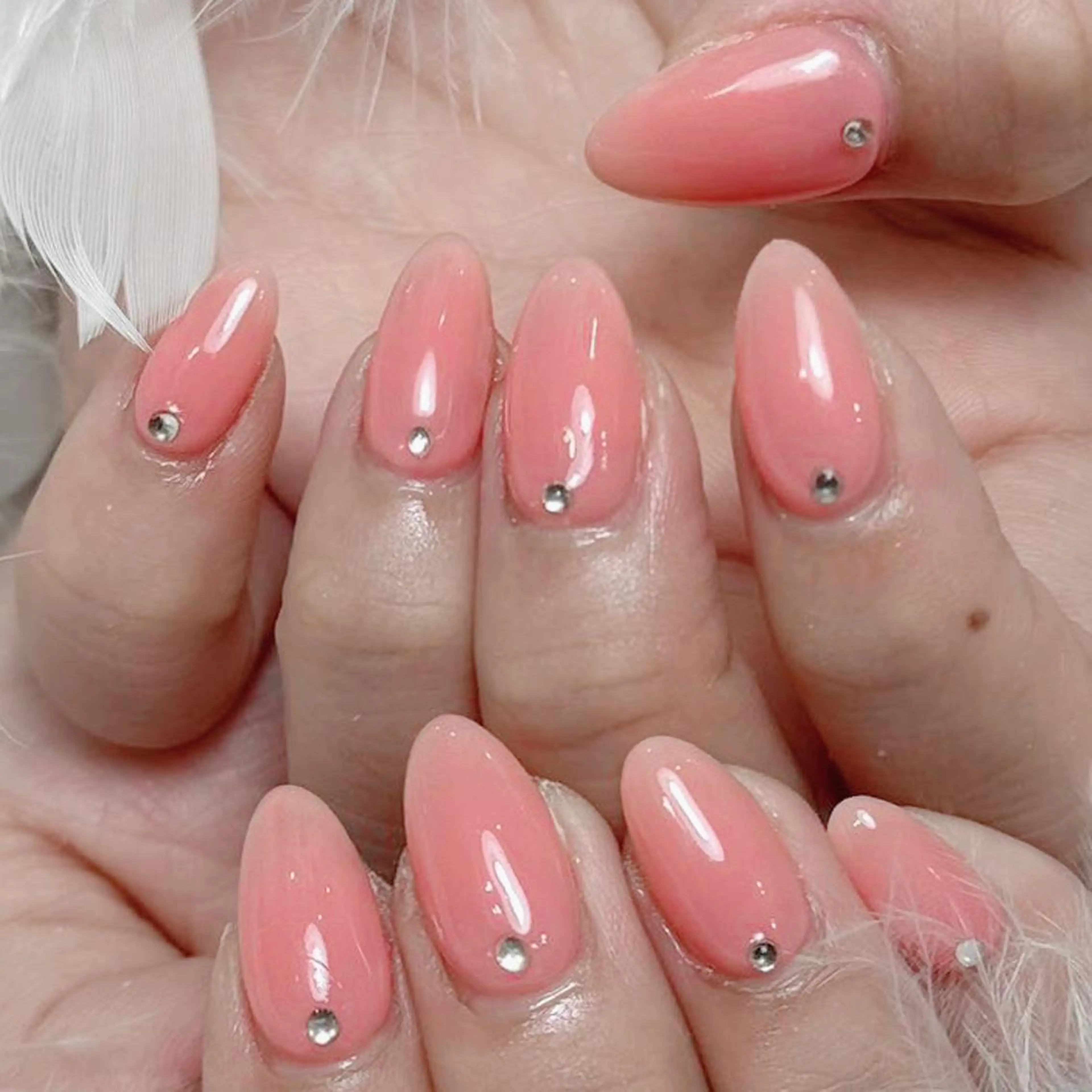 ネイル アートネイル オーロラネイル ガーリー キラキラネイル 韓国ネイル ハンドネイル Diamond NAIL💝のネイルデザイン