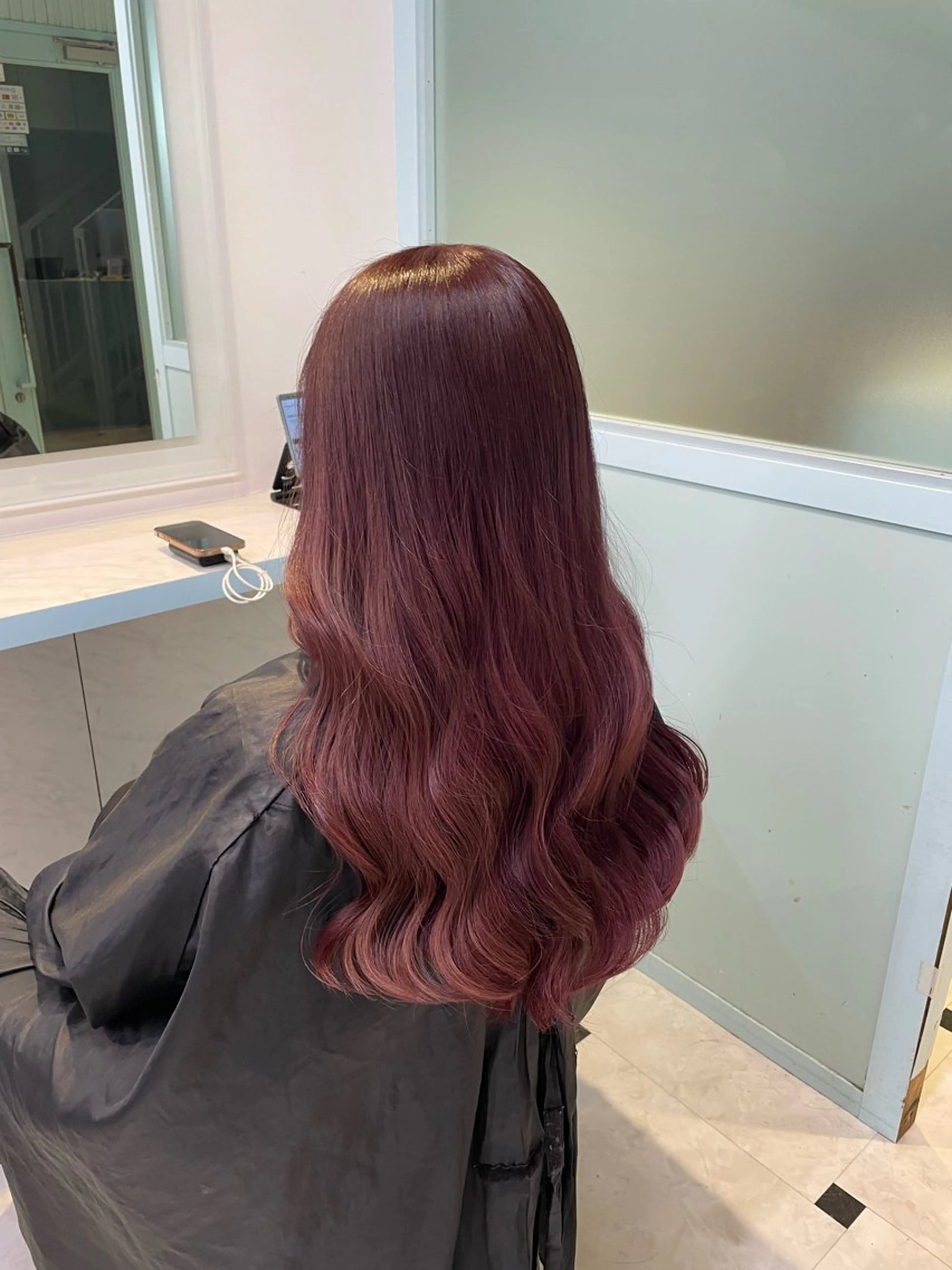 ロング カラー カット ヘアカラー 🍒♡艶髪暖色カラー saaya♡🍒のヘアスタイル