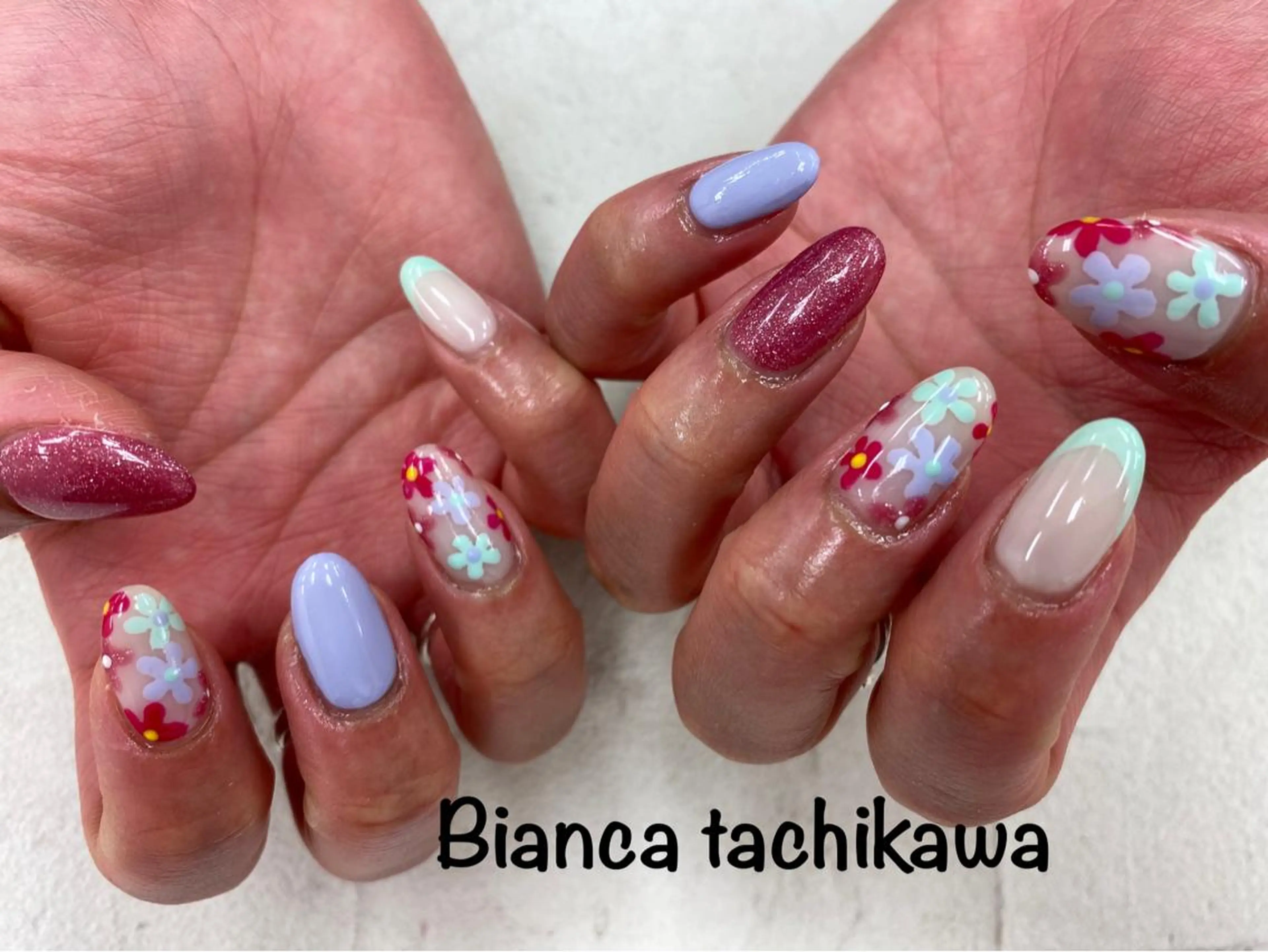 ネイル Bianca 立川店 小川のネイルデザイン
