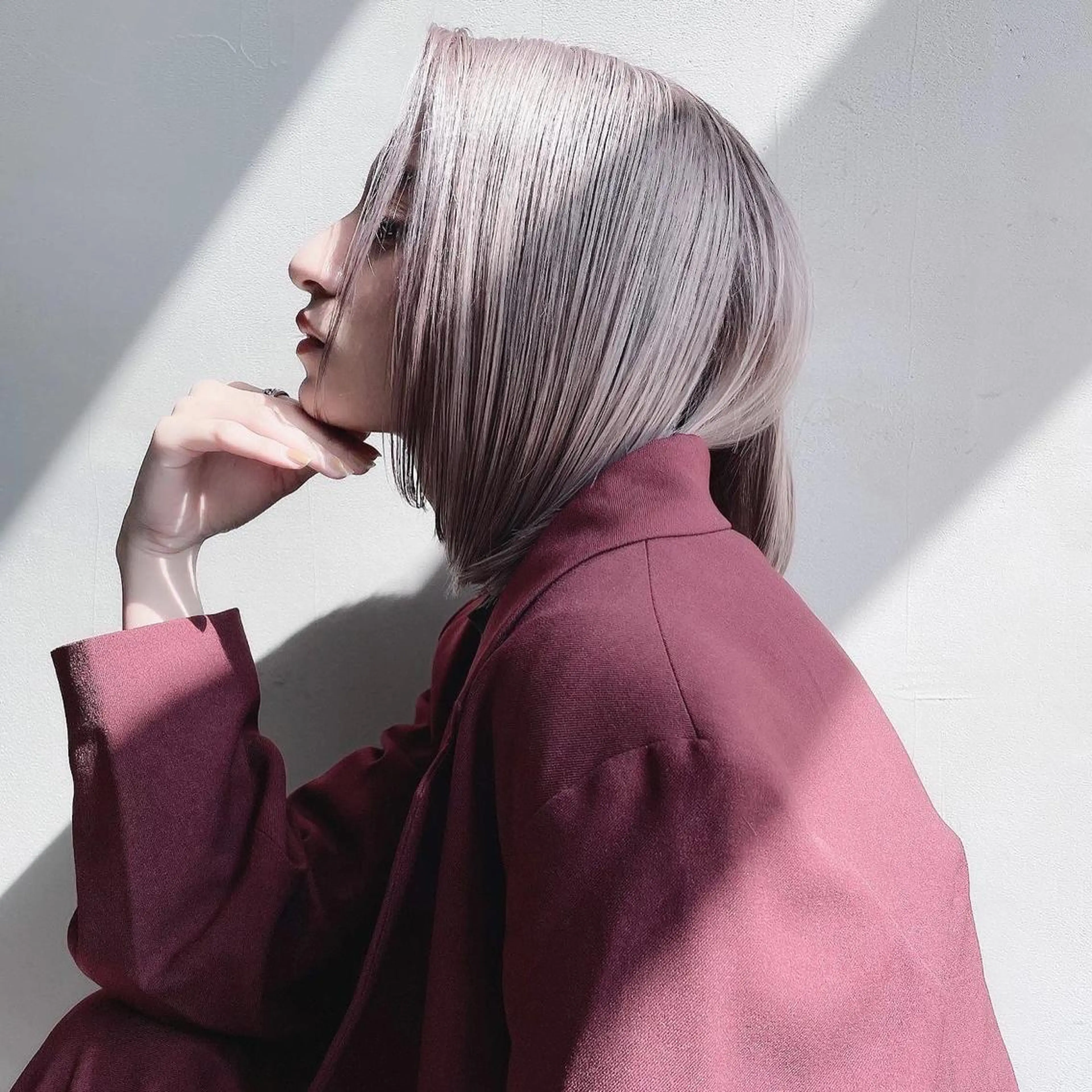 ミディアム カラー 💜ハイトーン💛 マジカルかいちゃんのヘアスタイル