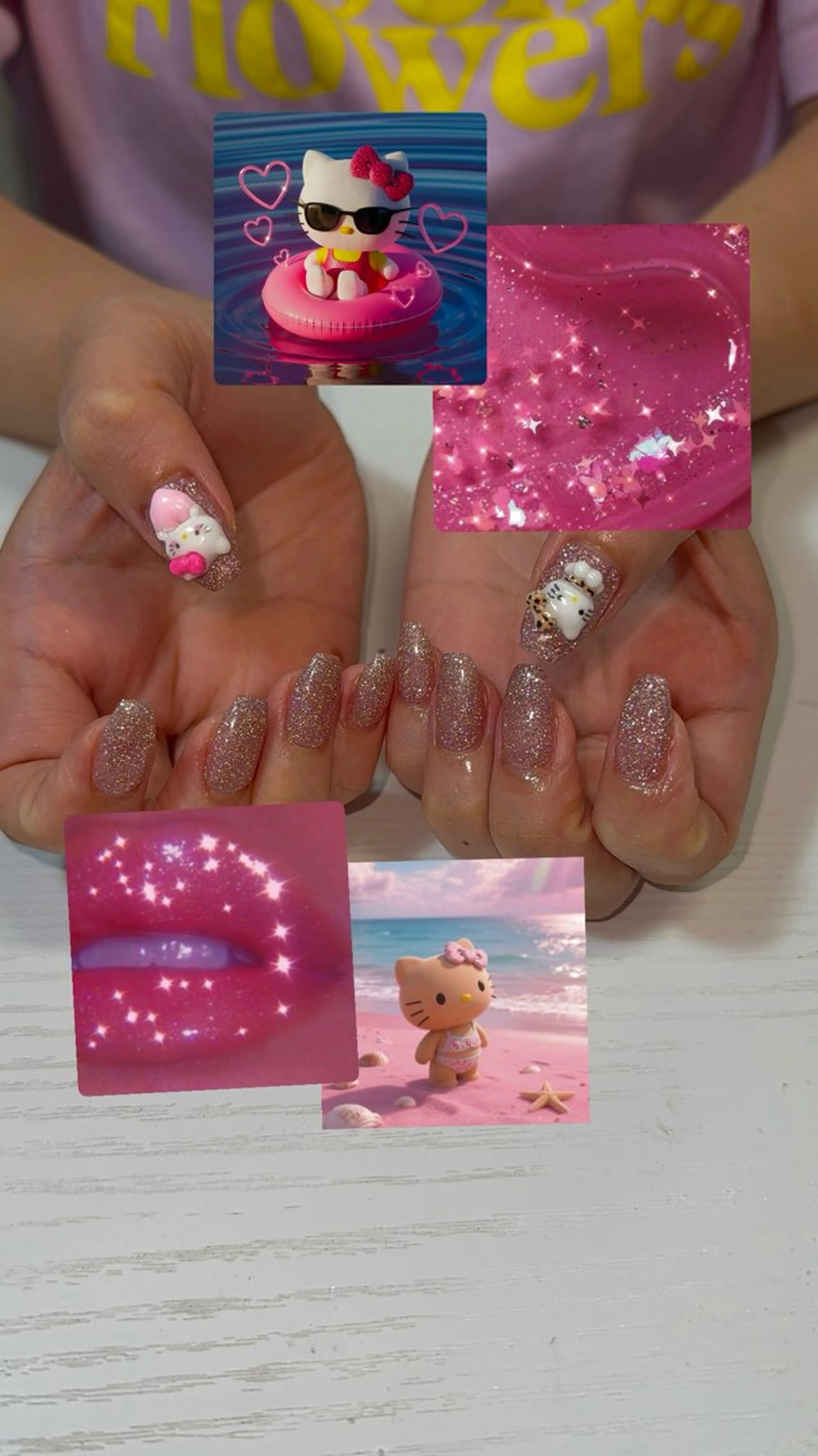 ネイル フラッシュネイル ラメ(グリッター) ハンドネイル Sarina ⋆⭒˚ mavieのネイルデザイン