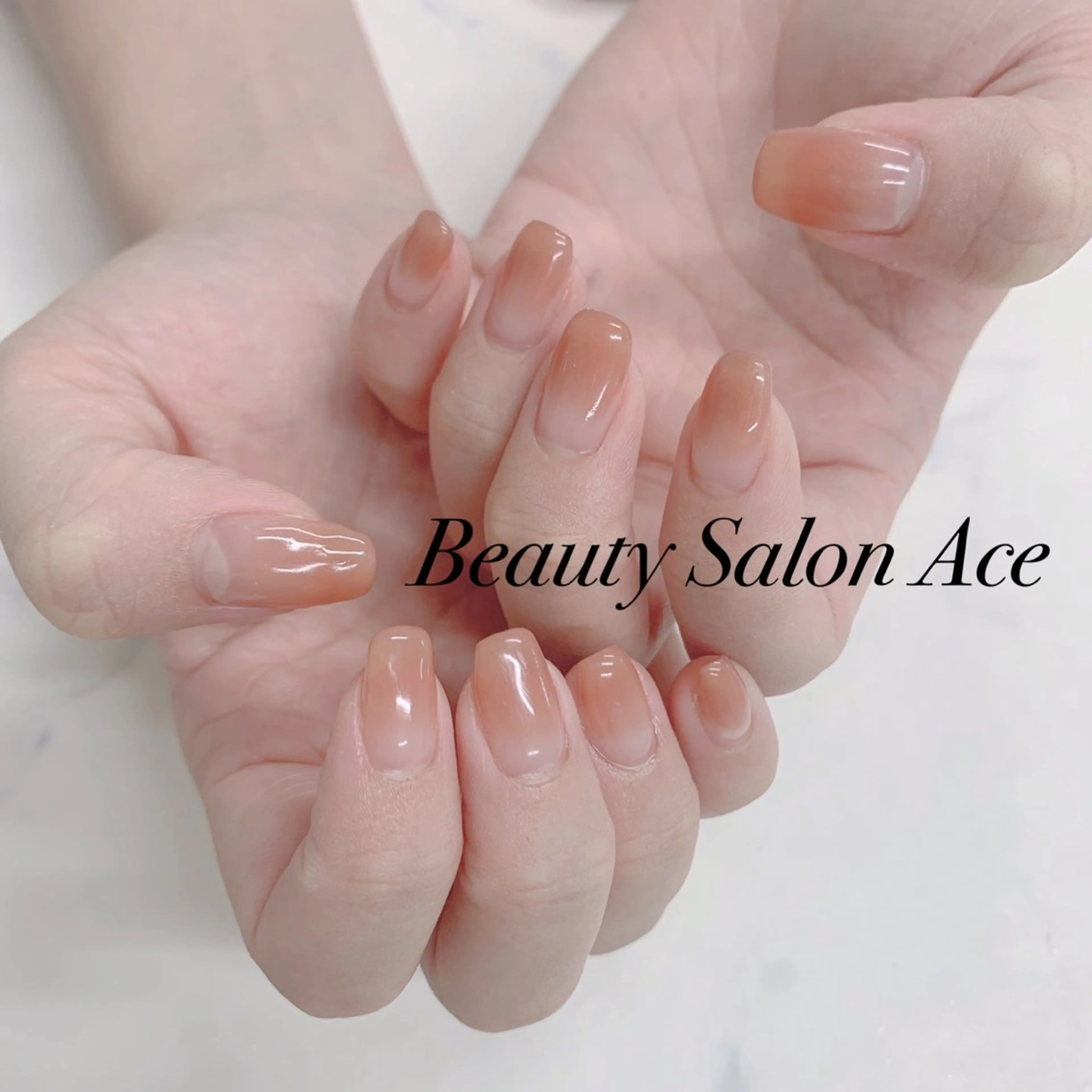 ネイル グラデーション メンズネイル ハンドネイル ハンドケア Beauty Salon Ace（ネイルサロン　エース）所属・池袋フィルイン Ace♡長さだしのネイルデザイン