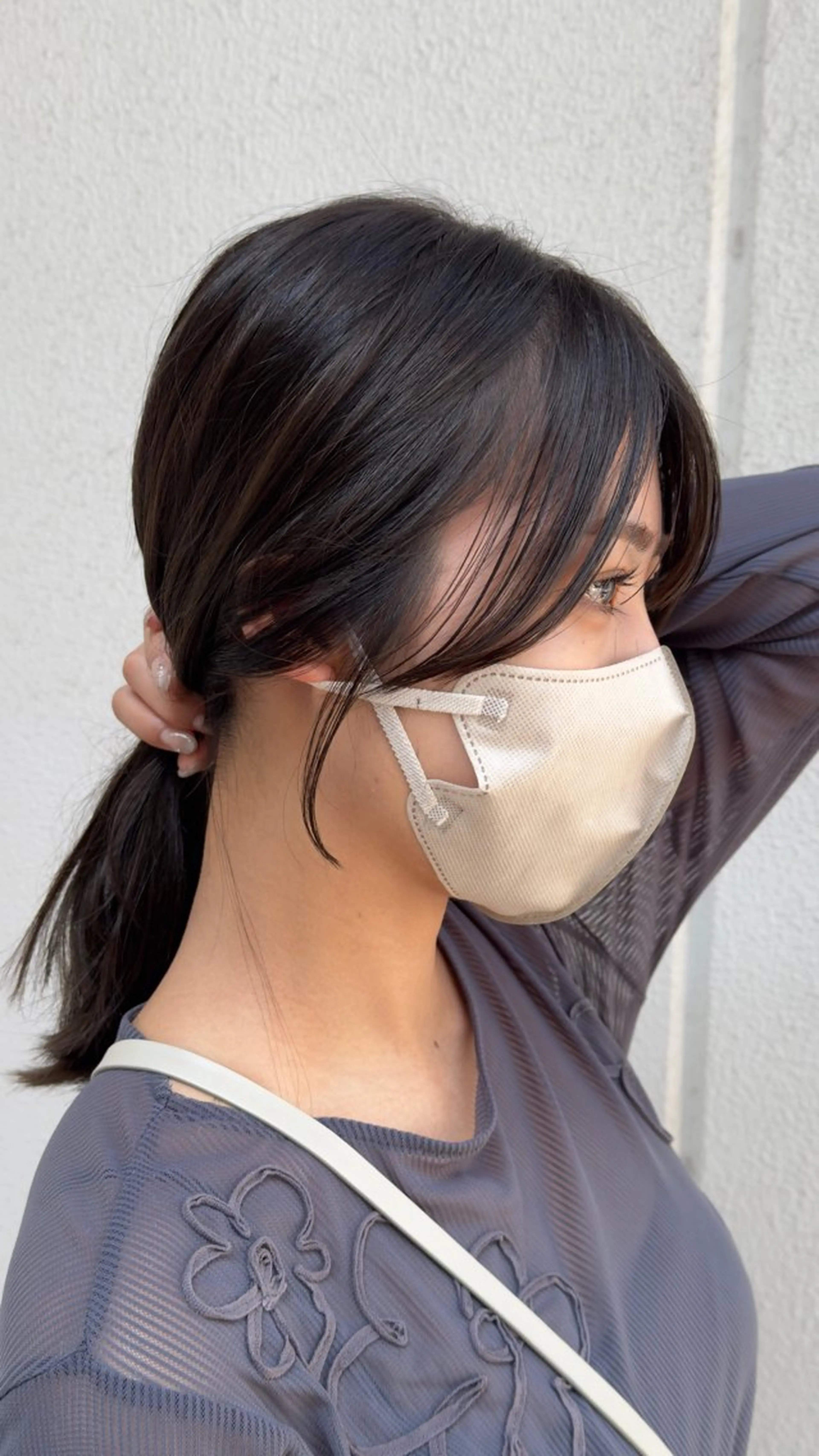 ミディアム 岡本雅也 ショートボブレイヤーのヘアスタイル