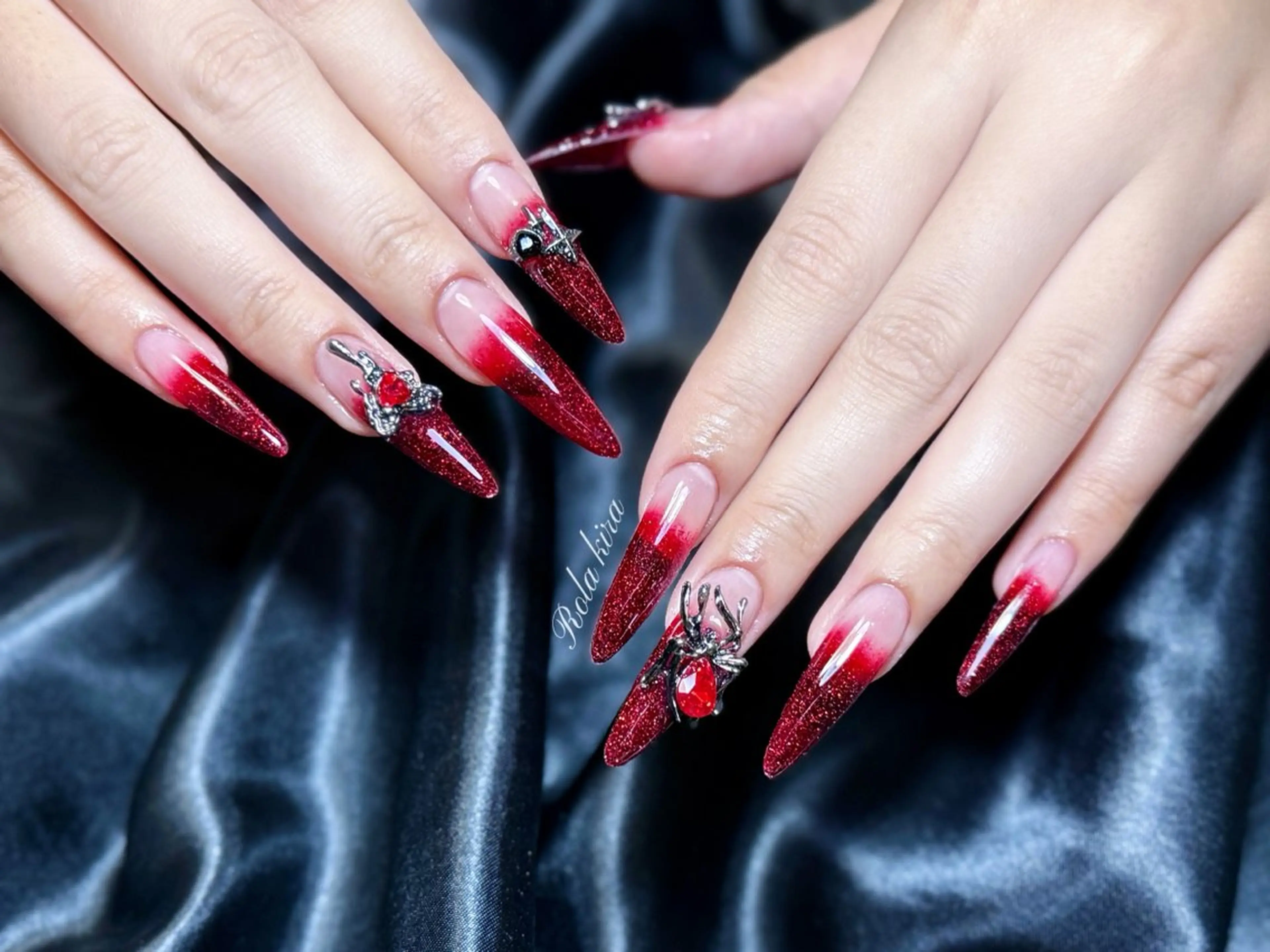 ネイル チークネイル 長さ出し フレンチネイル ジェルネイル 韓国ネイル ハンドネイル Rola kira nail salon所属・Rola kira 麗のネイルデザイン