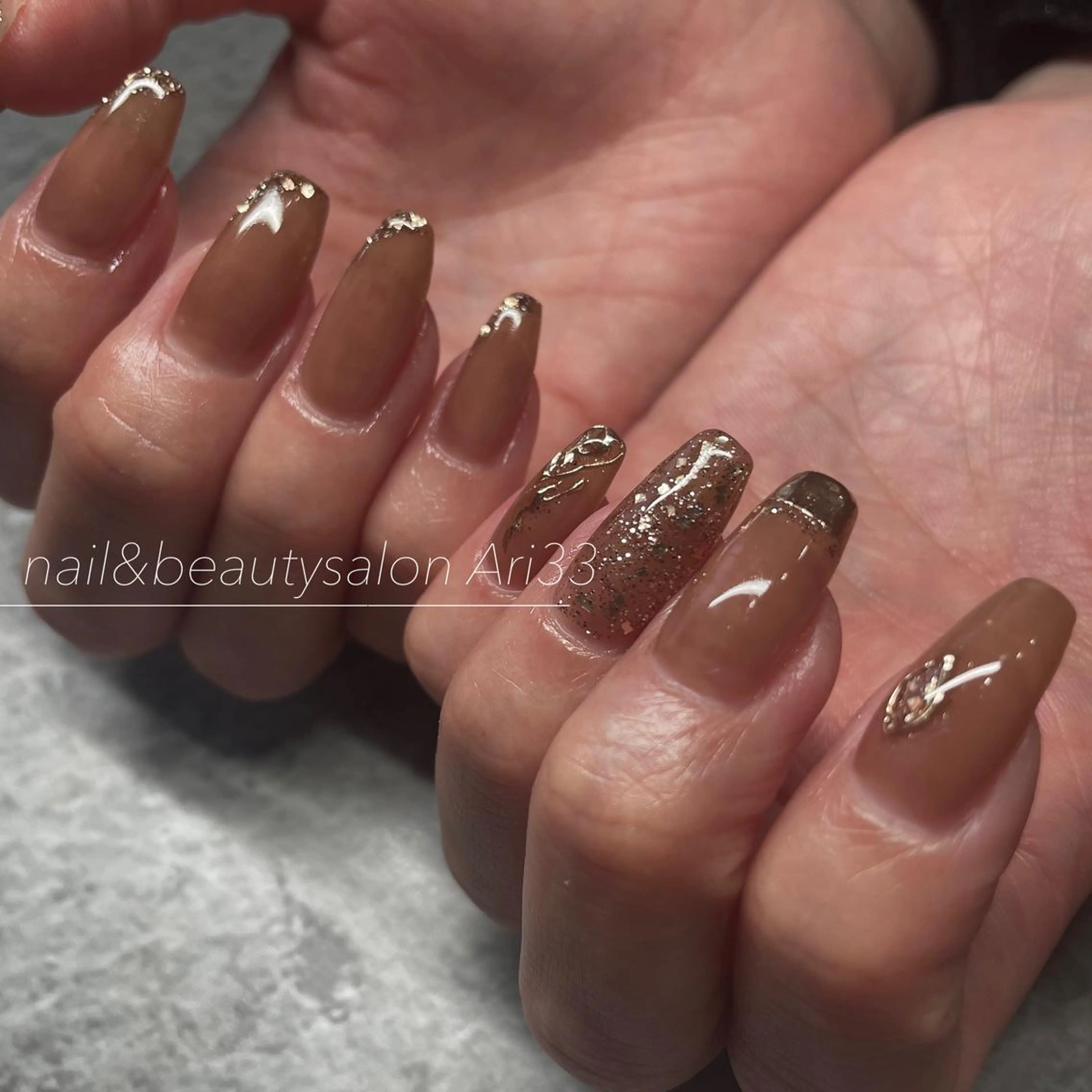 ネイル ニュアンスネイル ハンドネイル プライベートサロン Ari33nailのネイルデザイン