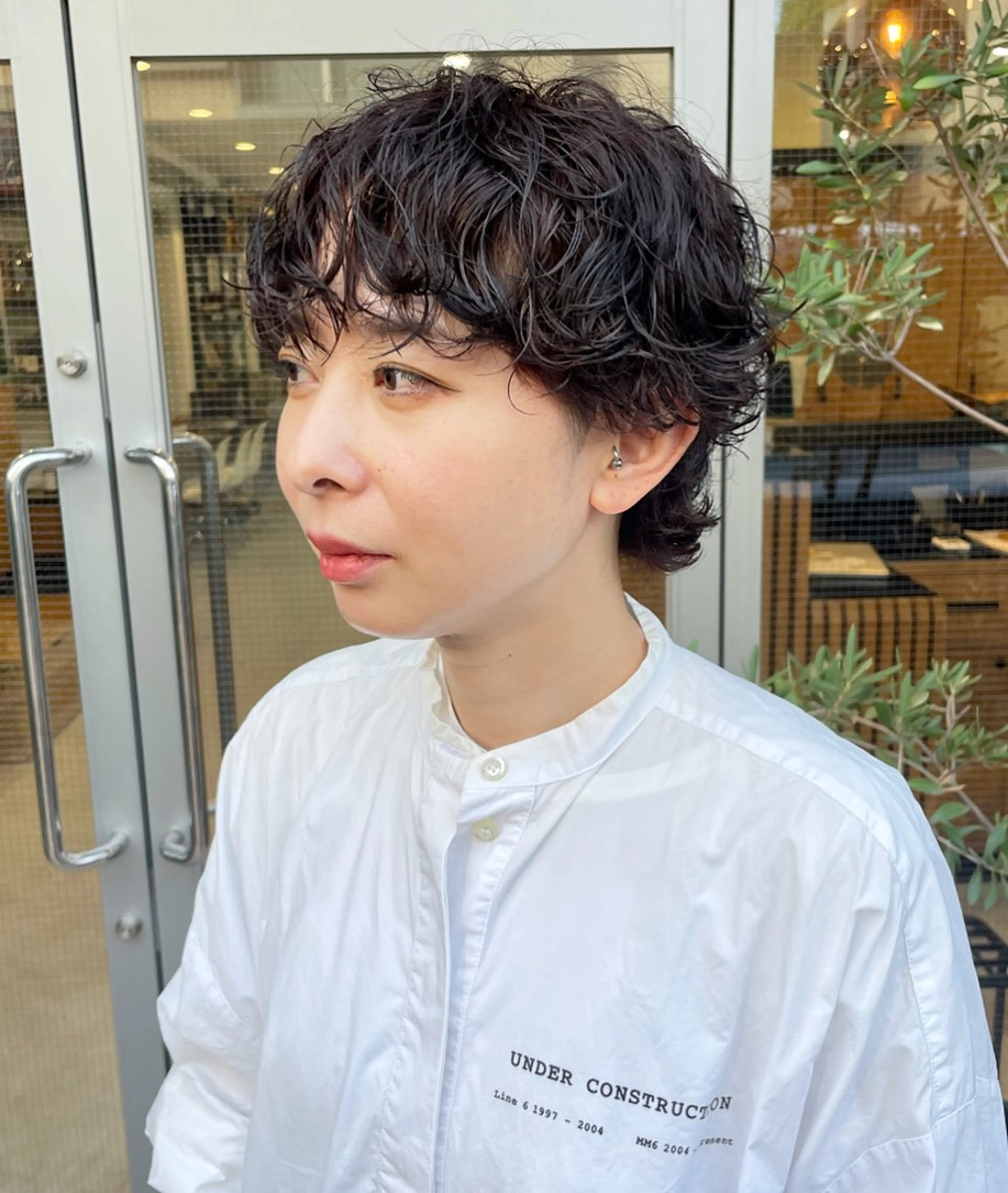 ショート カラー パーマ しの　ゆきの THE REMMYのヘアスタイル