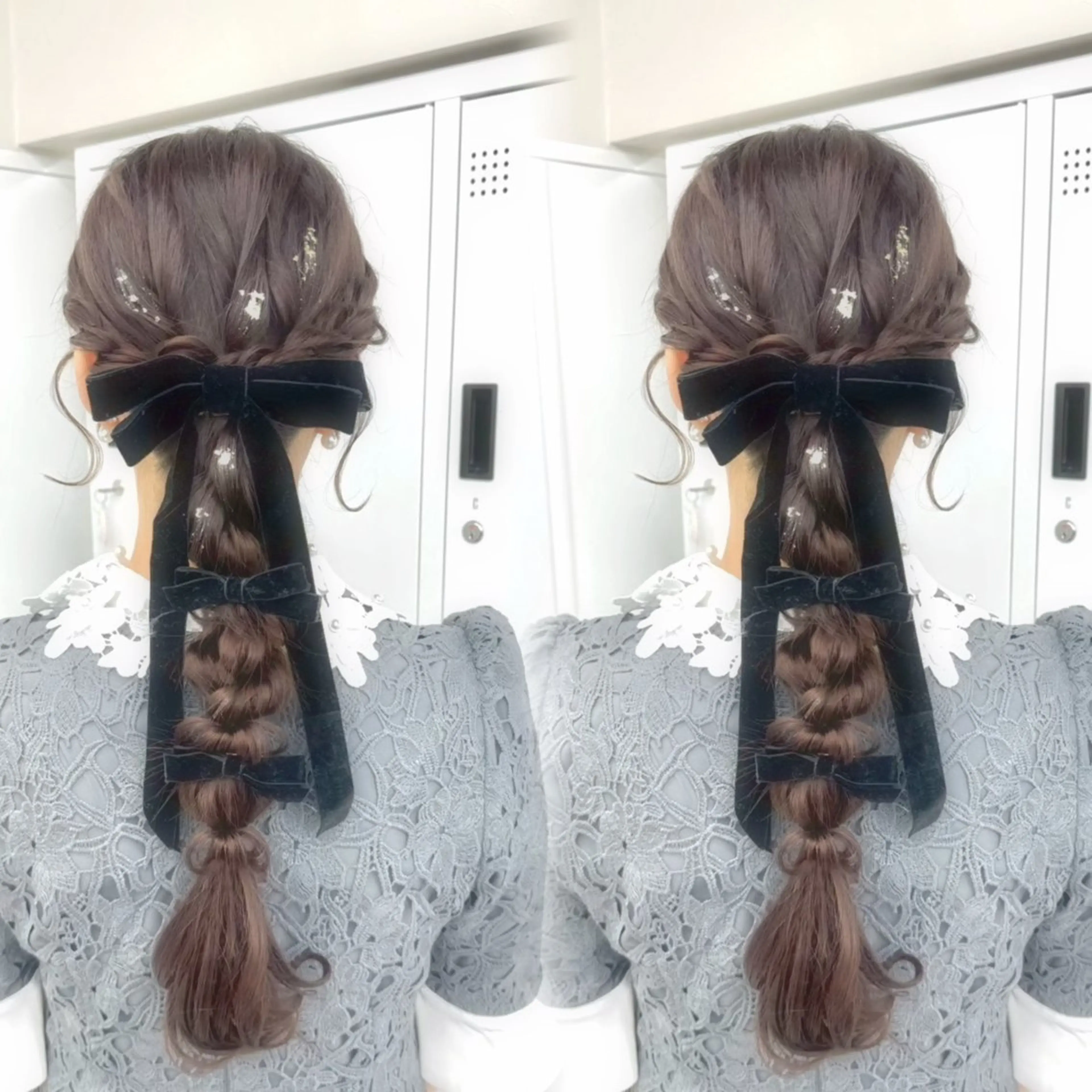 🌙編みおろしヘアアレンジ🌙の写真