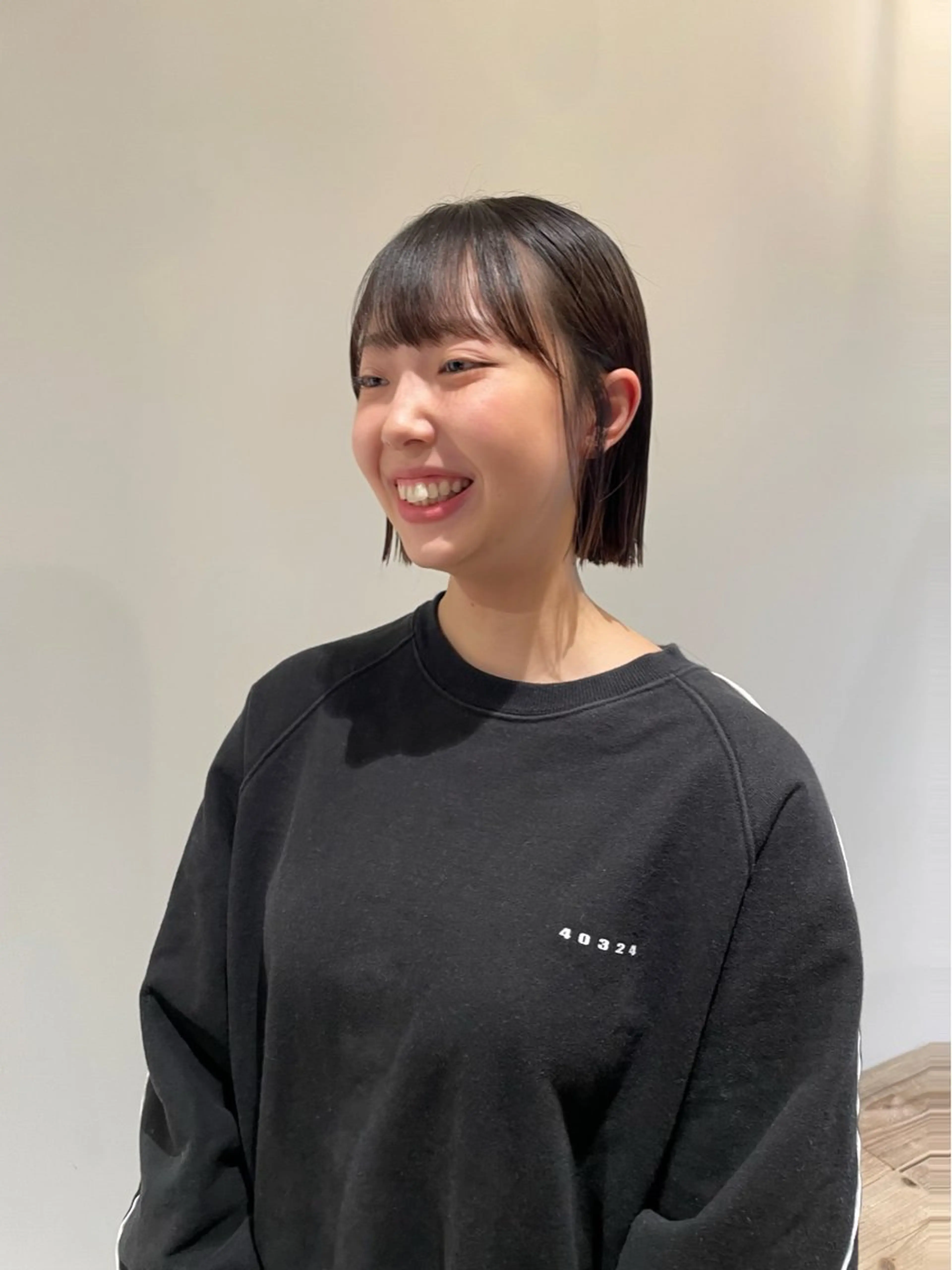 ショート 切りっぱなしボブ ボブ mai .のヘアスタイル