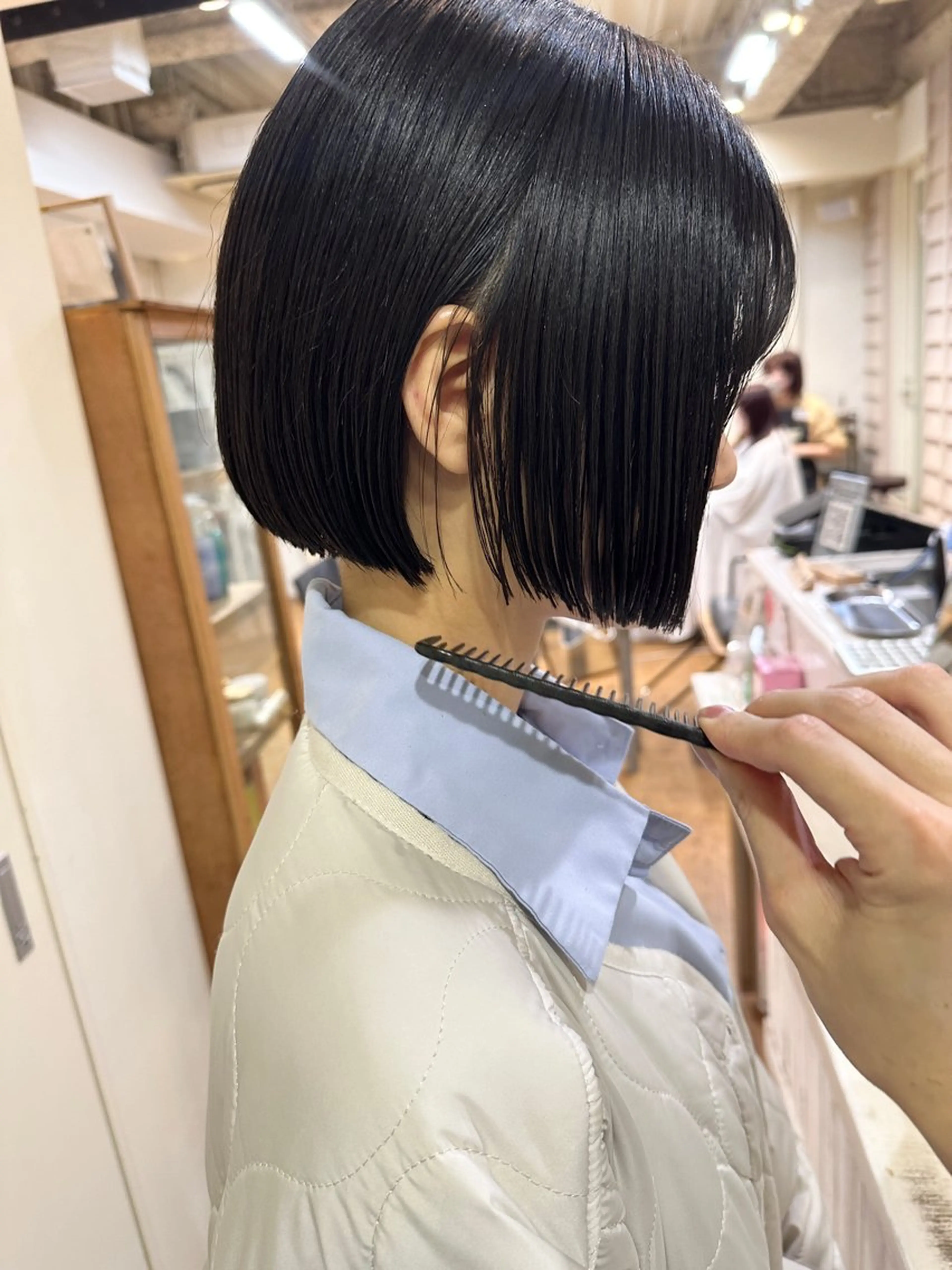 ショート ショート ボブ 梅田 木戸健人のヘアスタイル