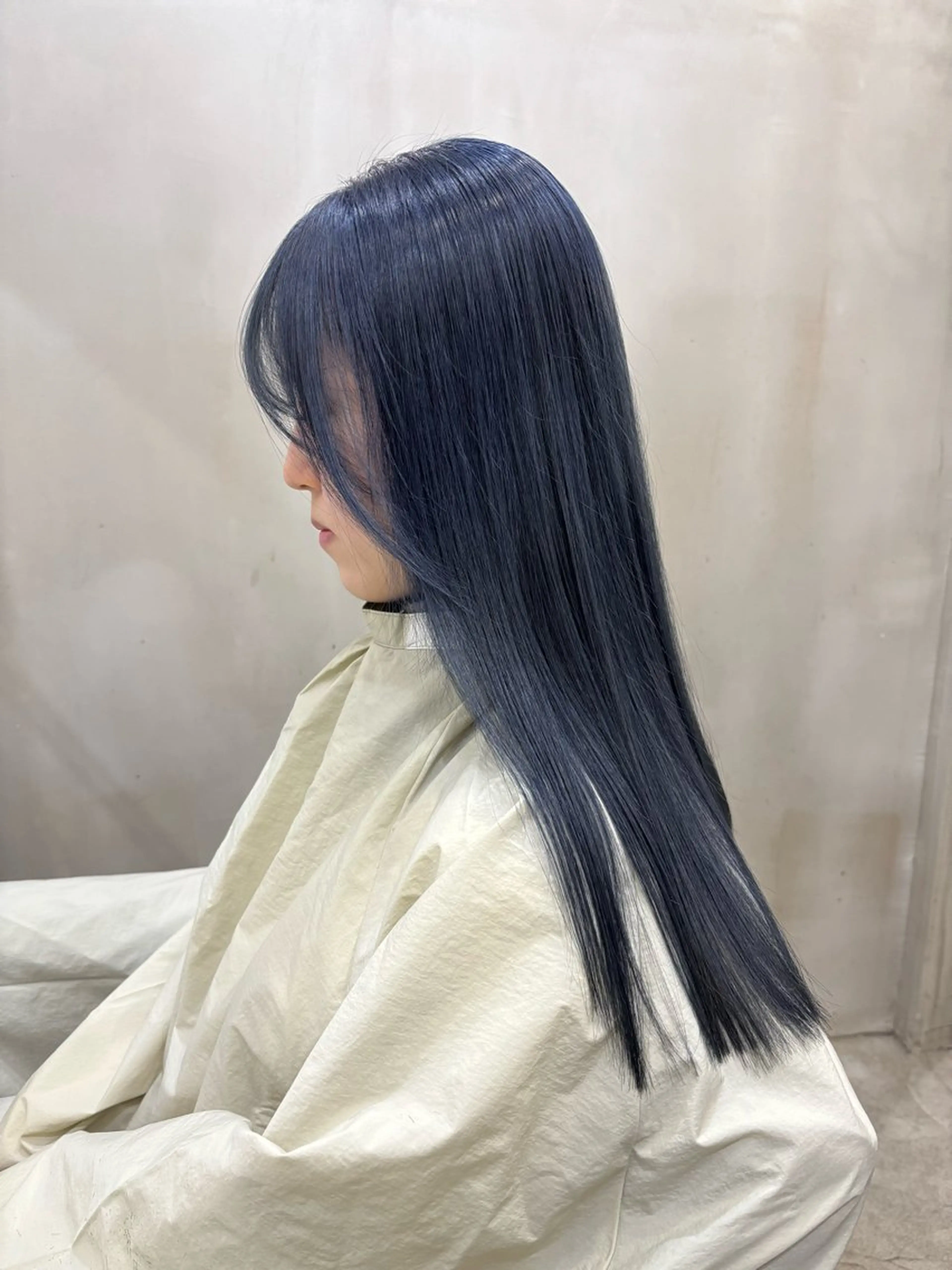 セミロング カラー ブルーカラー ネイビーカラー ヘアカラー VOYAGE所属・中園康 /カラー/ブリーチのヘアスタイル