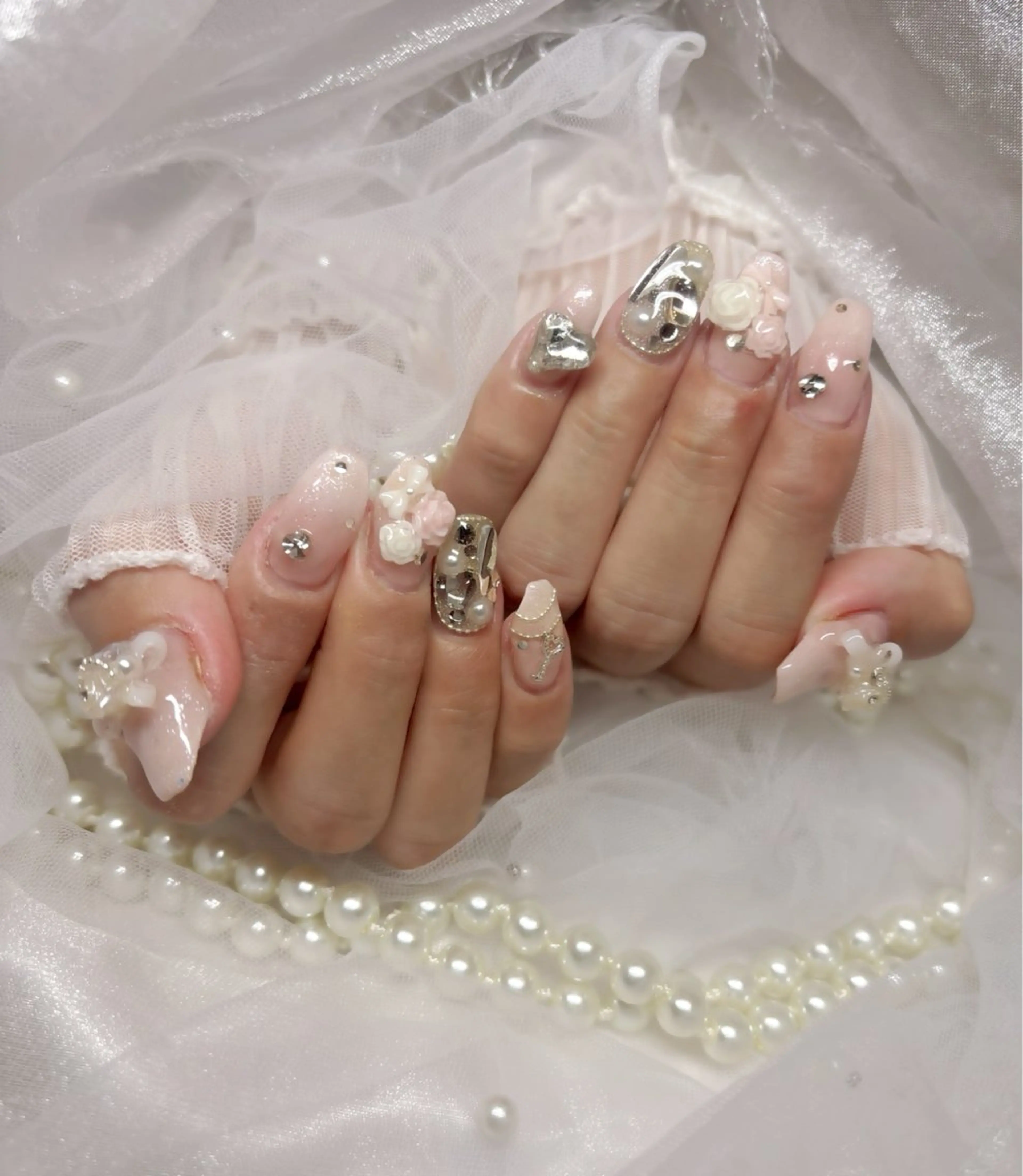 ネイル キラキラネイル ハンドネイル Nail Salon macherieのネイルデザイン