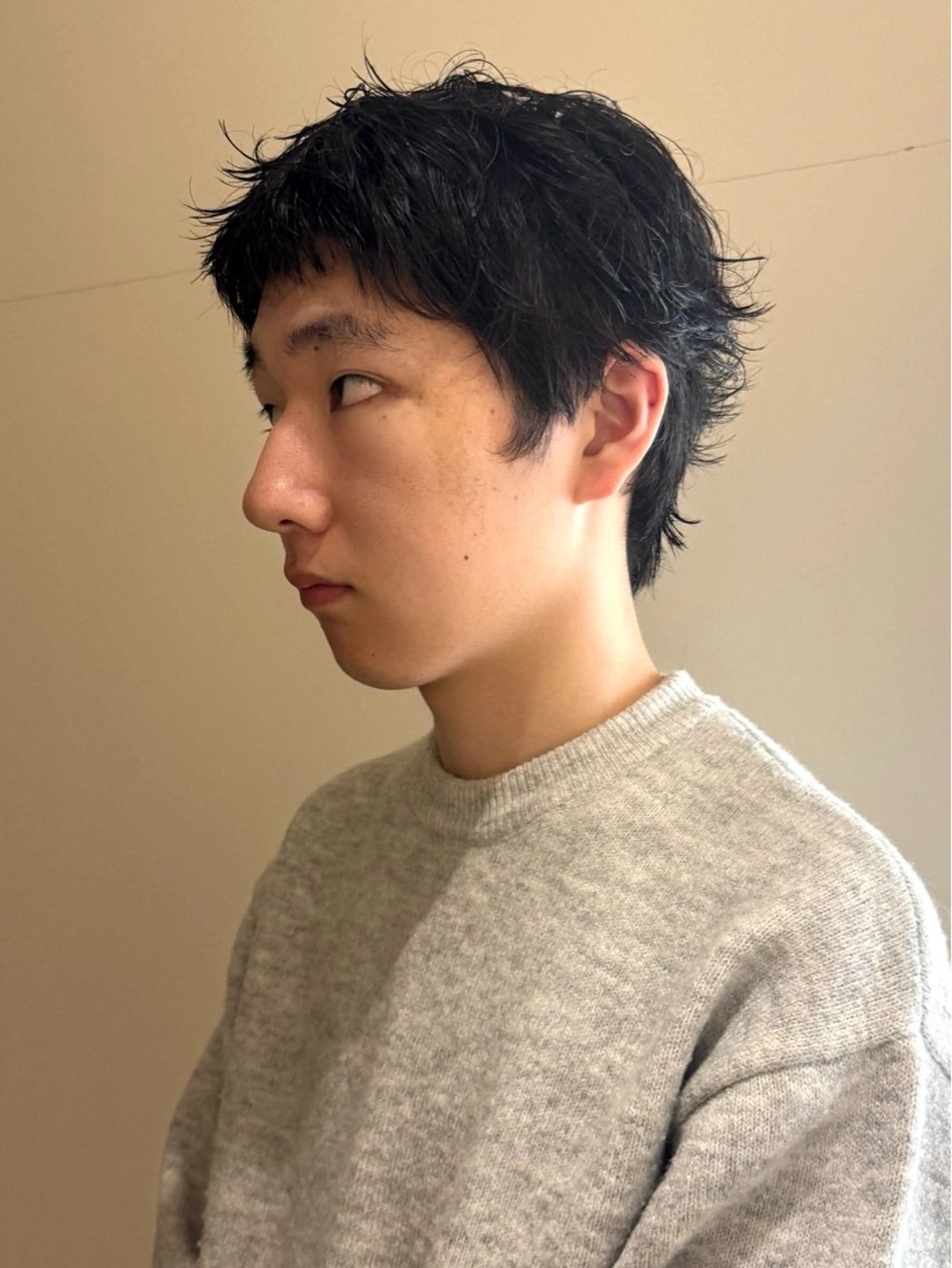 ショート メンズ カット riko*.+ﾟ 韓国風パーマのヘアスタイル