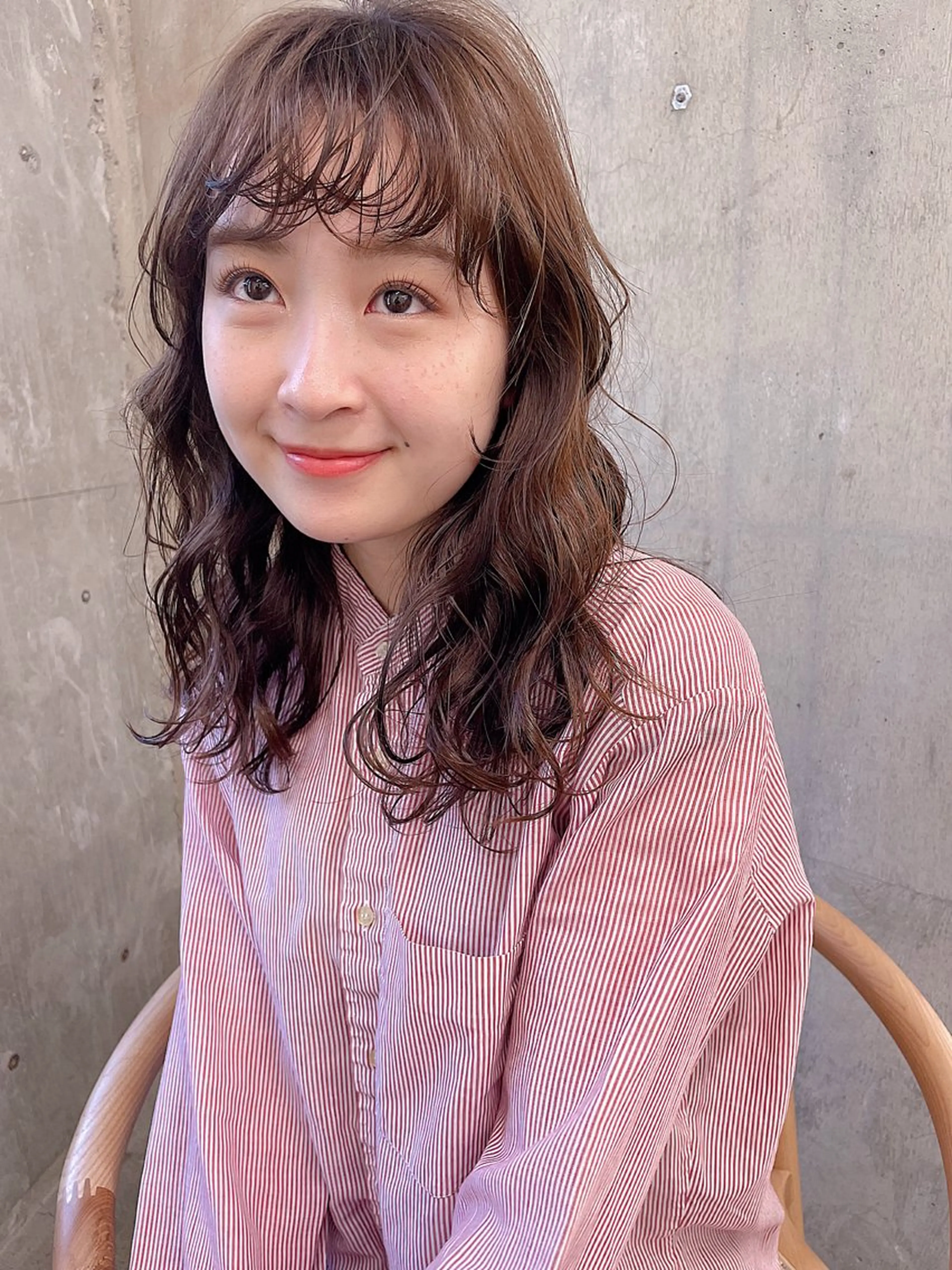 パーマ ニュアンスパーマ ボブ/ミディアム 親しみやすさ/さくらのヘアスタイル