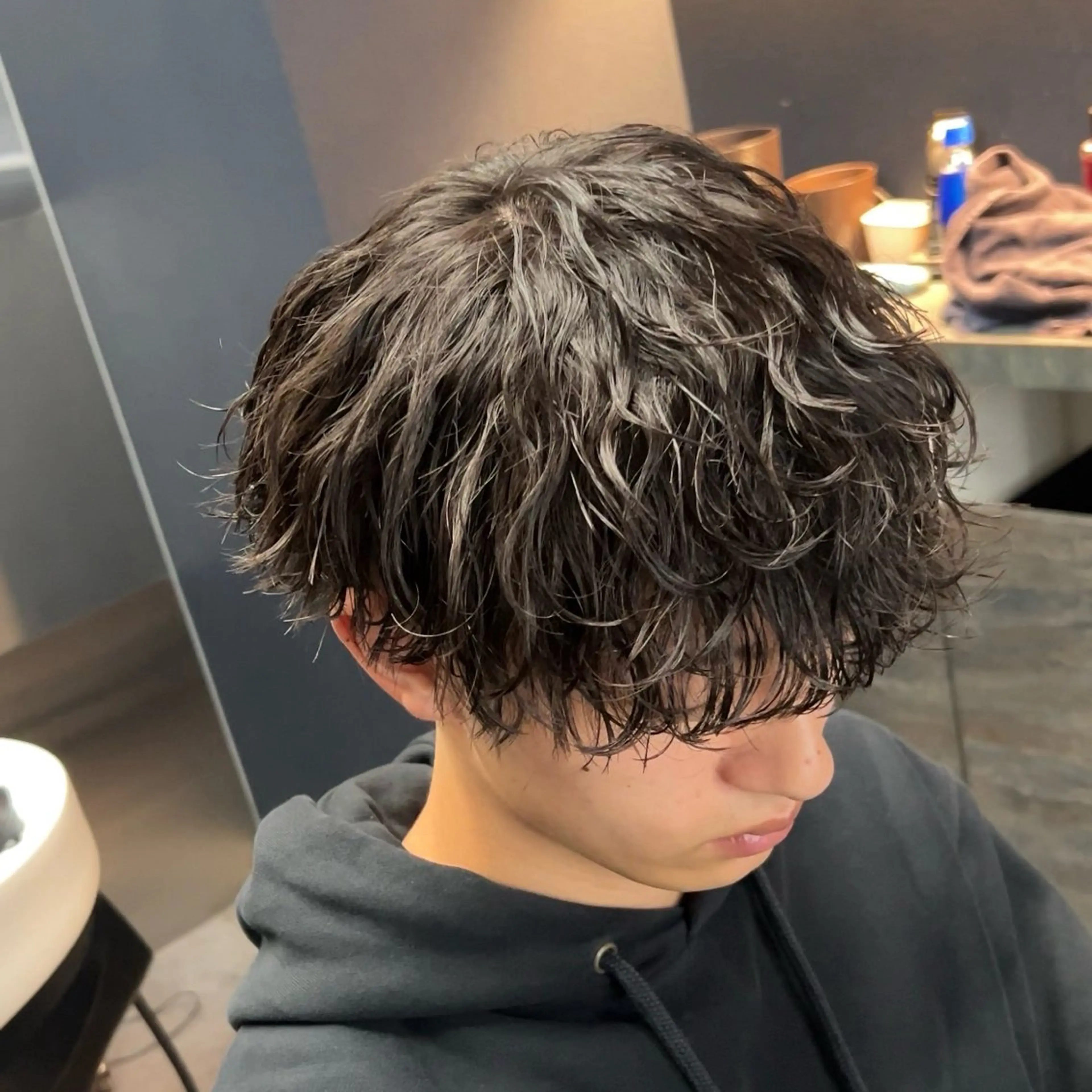 パーマ メンズ カット パーマ 【札幌メンズ特化】 つばさ🔥のヘアスタイル