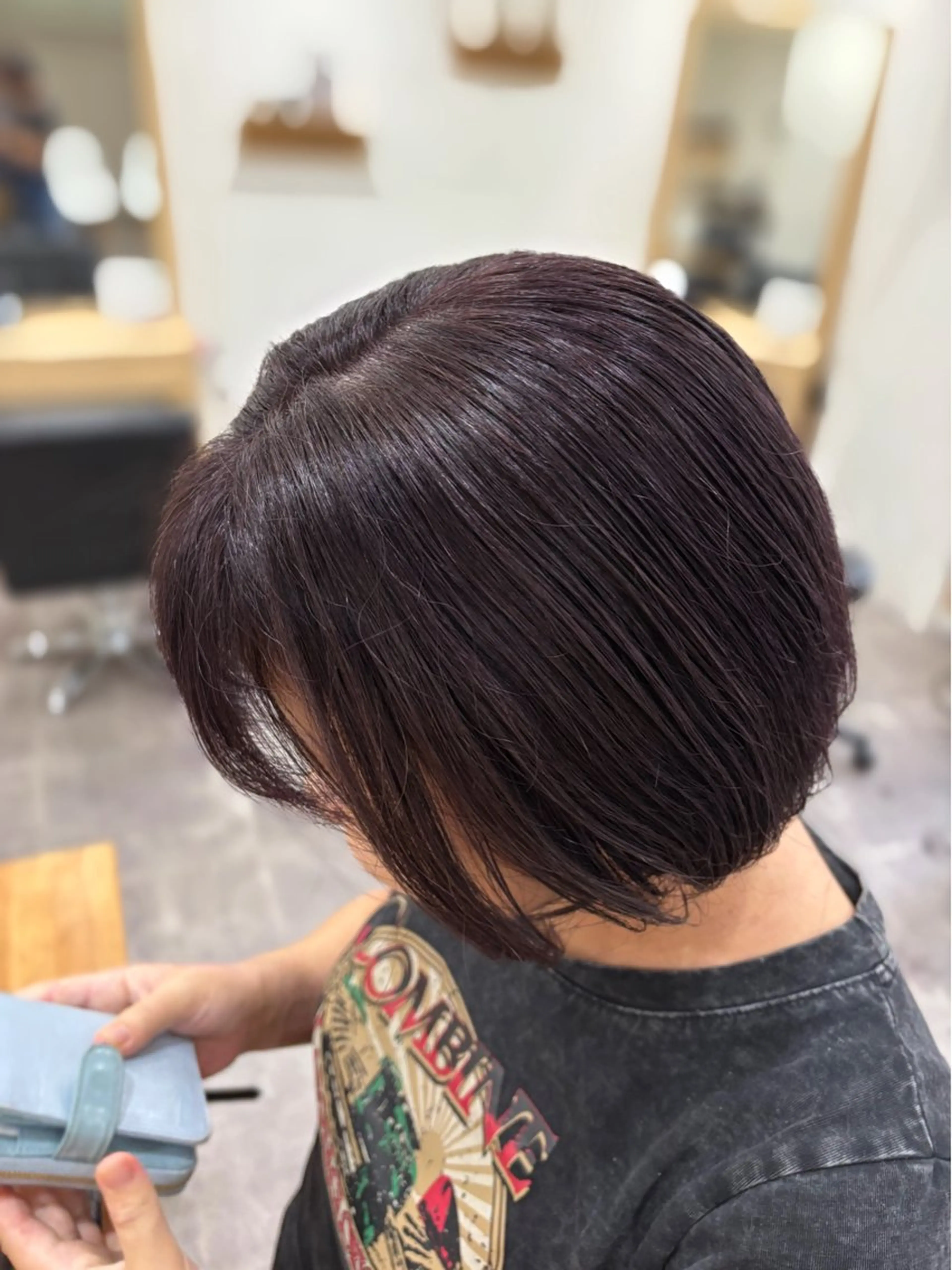 ミディアム カラー ブリーチ パープルカラー カット ヘアカラー トリートメント kakko所属・(kakko) ayumiのヘアスタイル