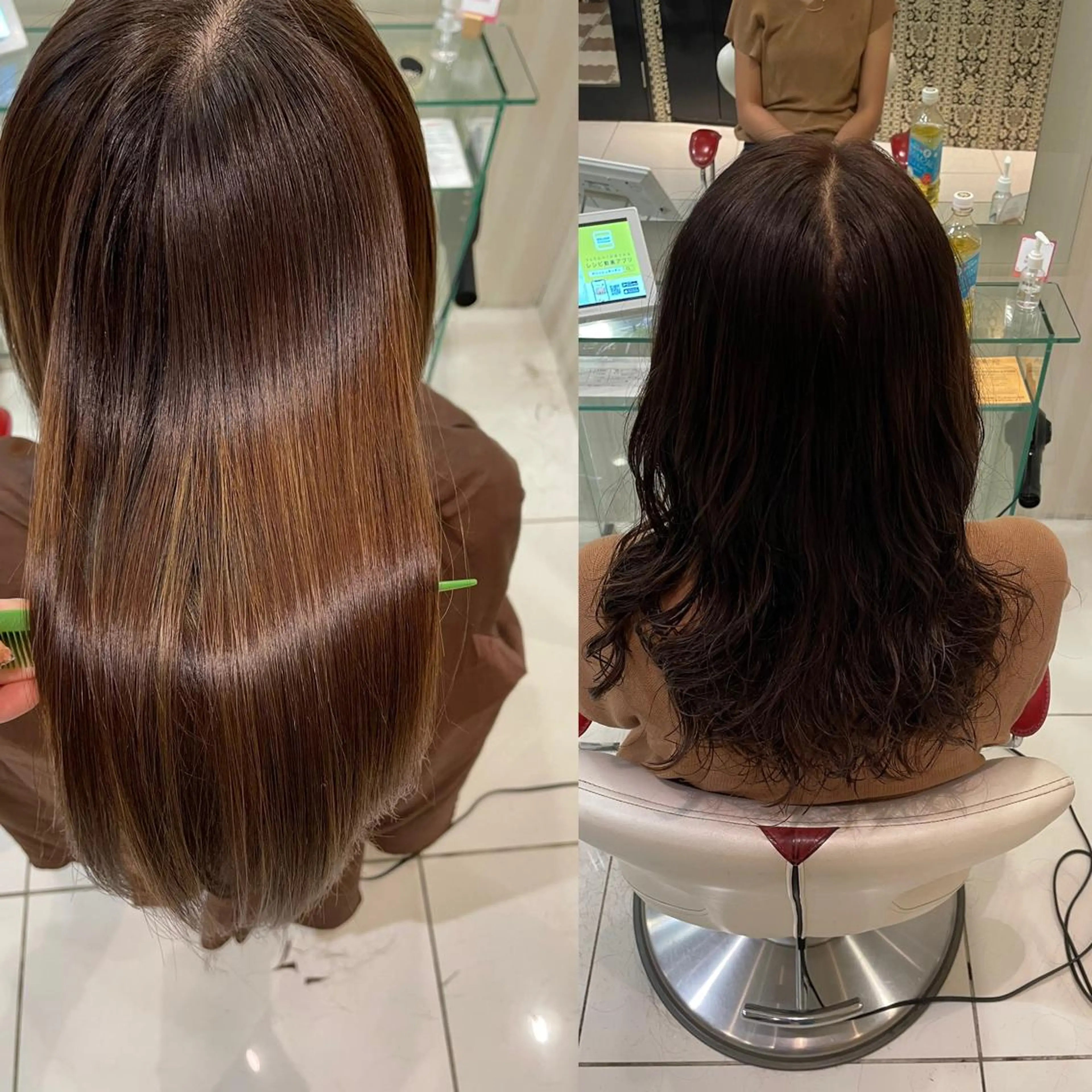 セミロング カット 縮毛矯正 縮毛矯正/似合わせ EARTH岐阜髙橋のヘアスタイル