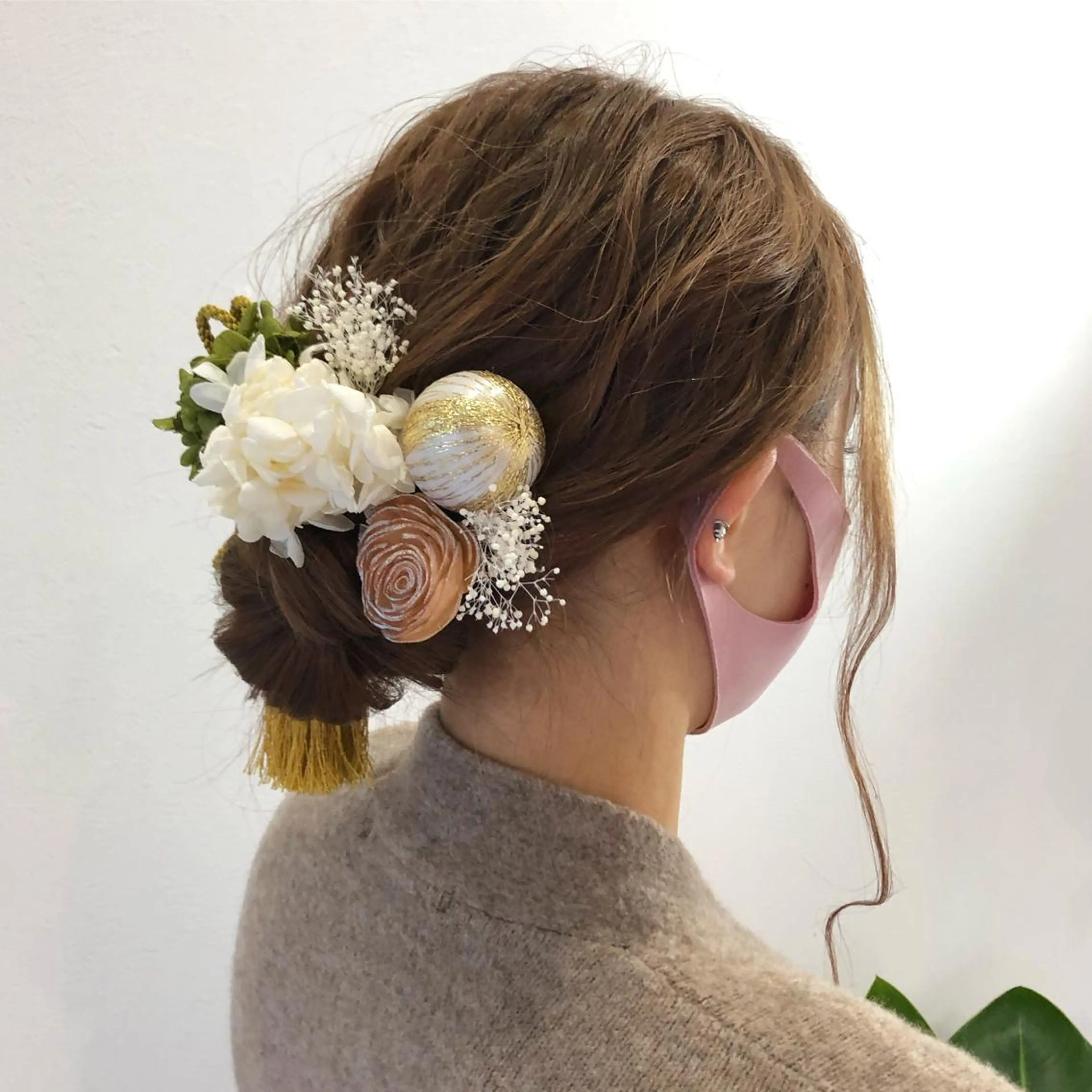 セミロング ヘアアレンジ CREAPY所属・日向野 利菜のヘアスタイル