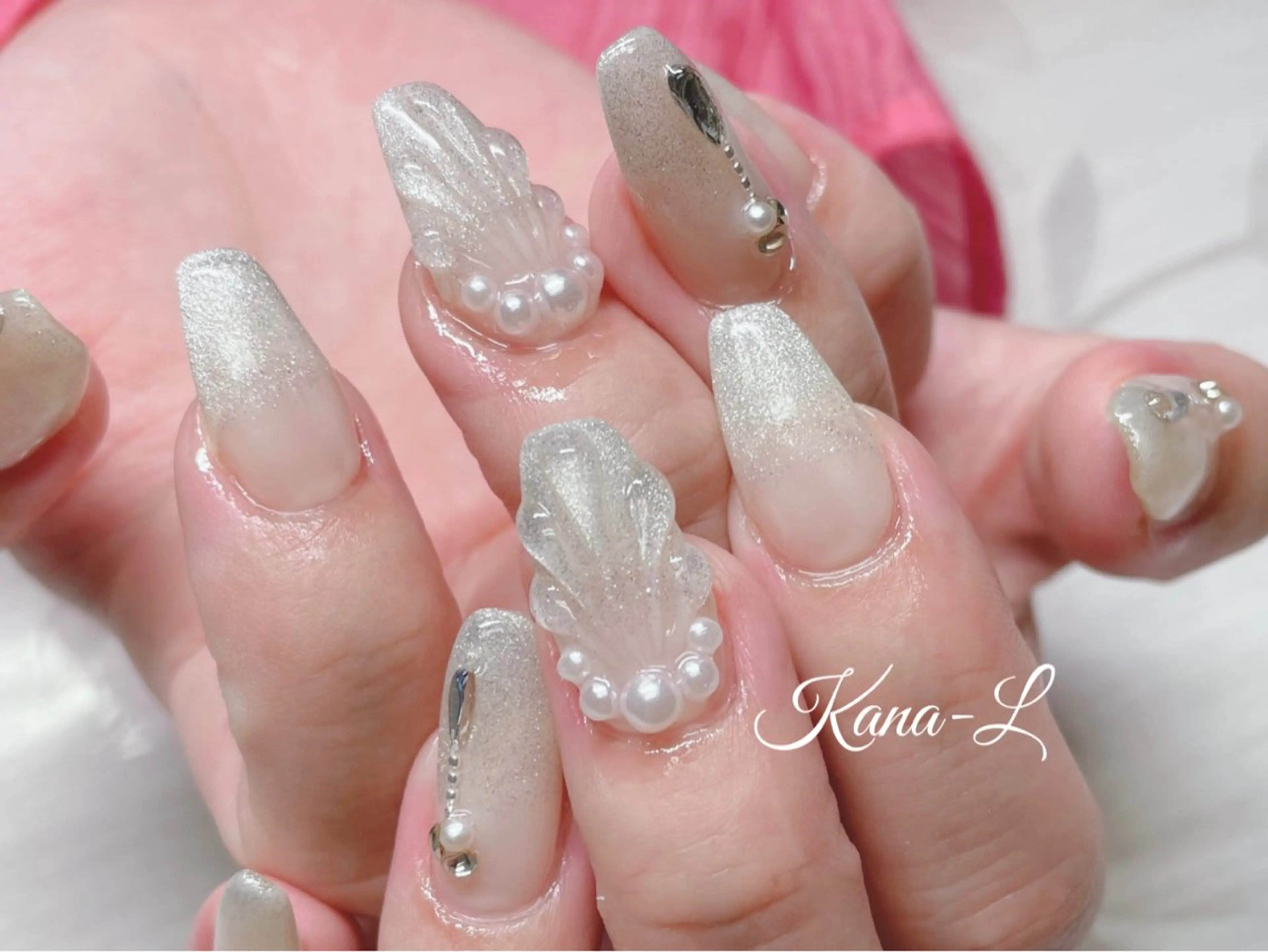 ネイル ジェルネイル パラジェル 夏ネイル 芦辺 香奈のネイルデザイン