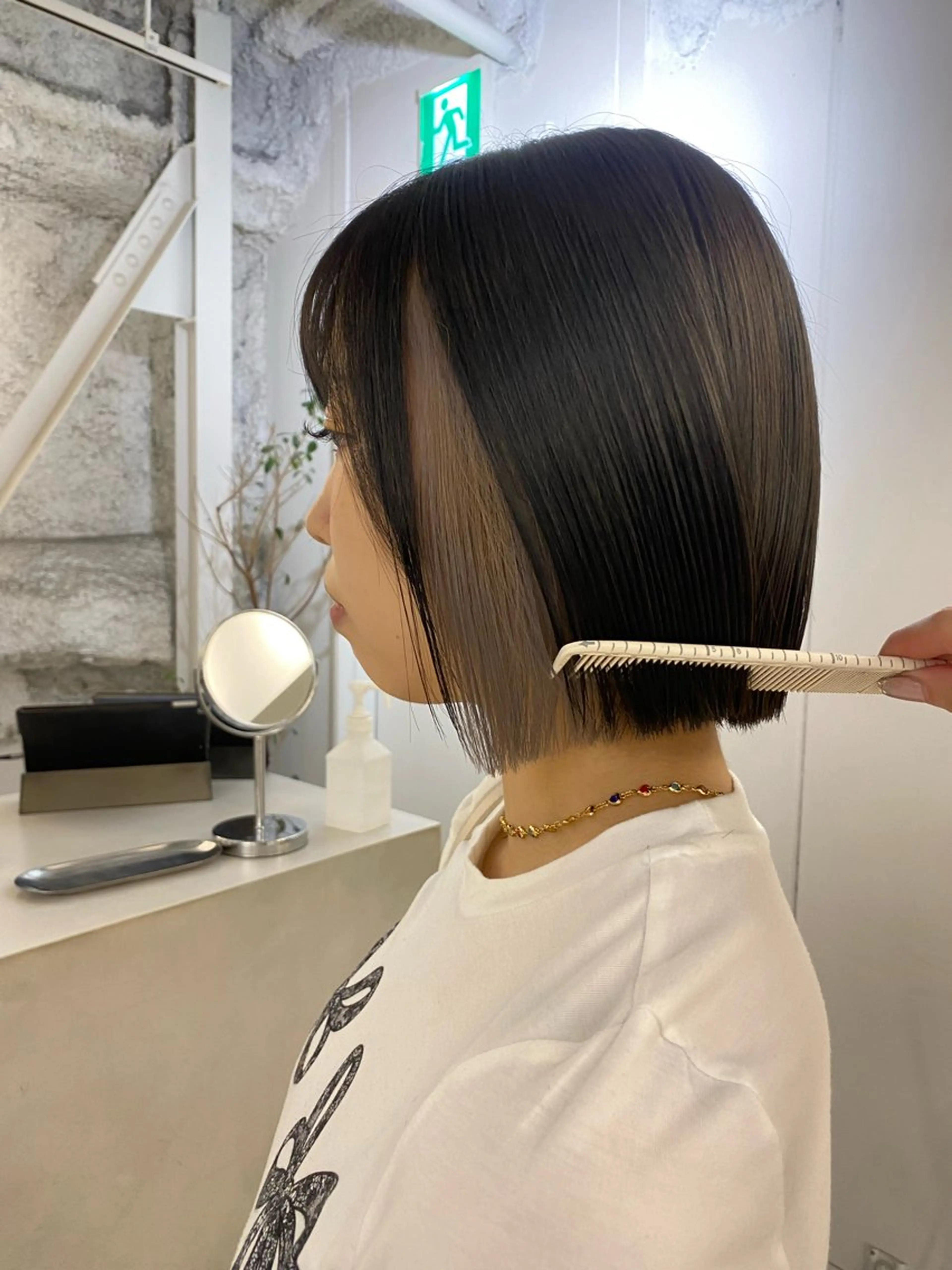 ミディアム カット ヘアカラー ✨Bobヘア🌱 インナー🌱Ami✨のヘアスタイル