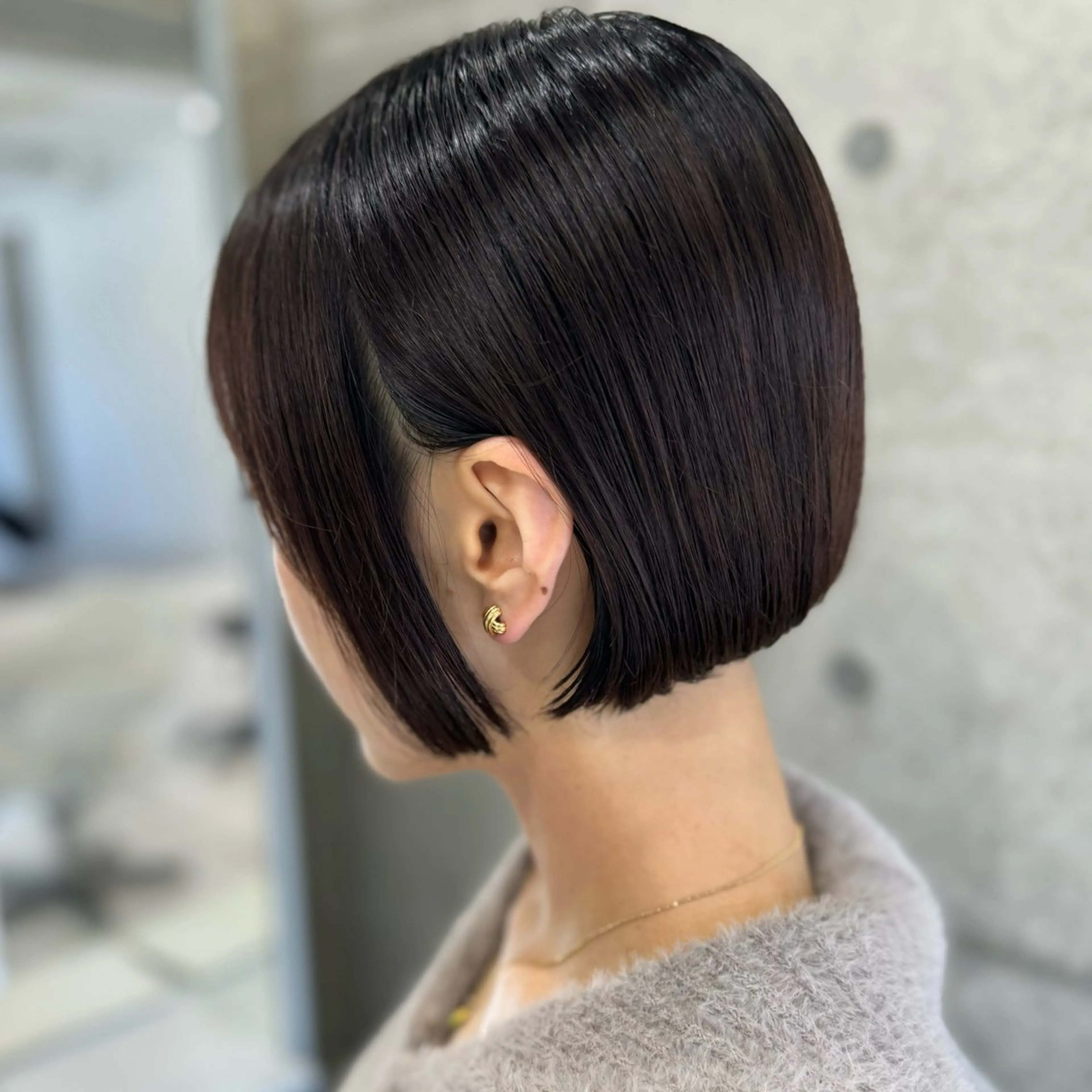 ショート カラー ボブ 髪質改善 似合わせカット 縮毛矯正 カット ヘアカラー トリートメント 💎ボブ/似合わせの 達人/縮毛矯正/畔上のヘアスタイル